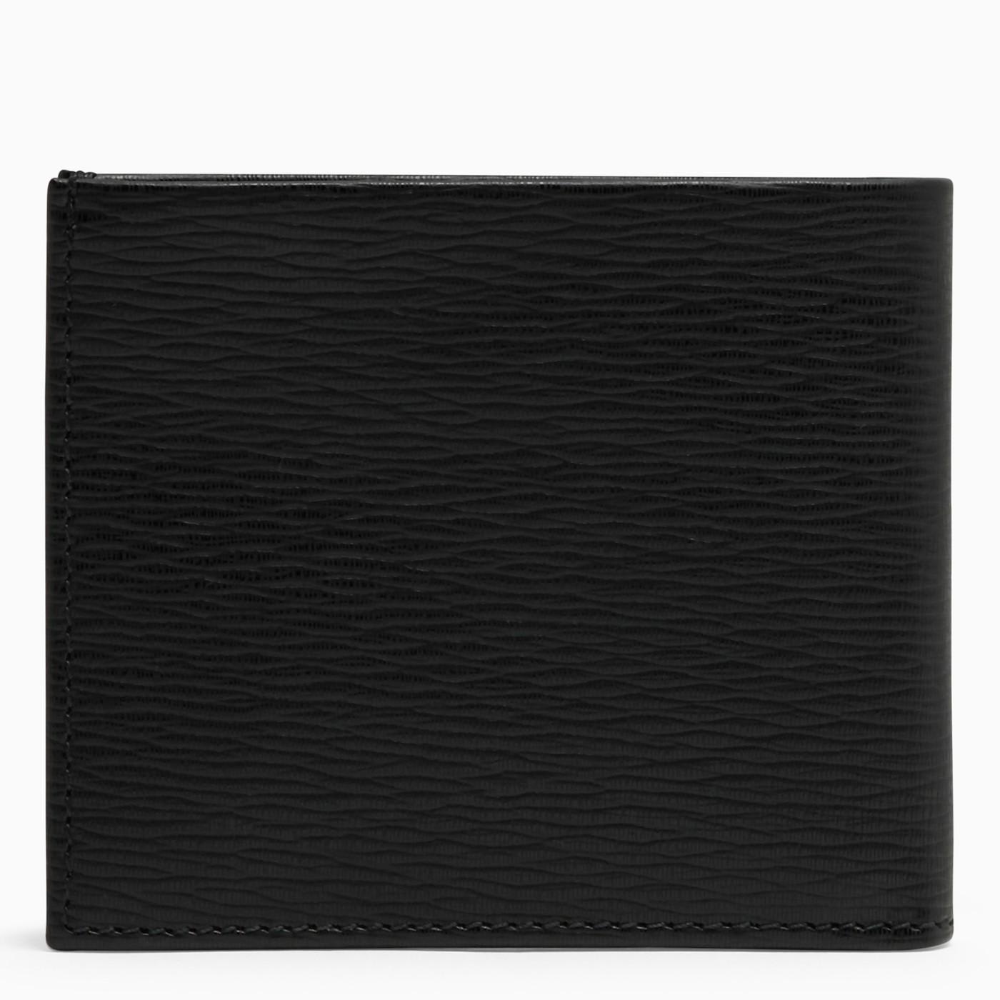 Shop Ferragamo Revival Black Wallet With Gancini Logo