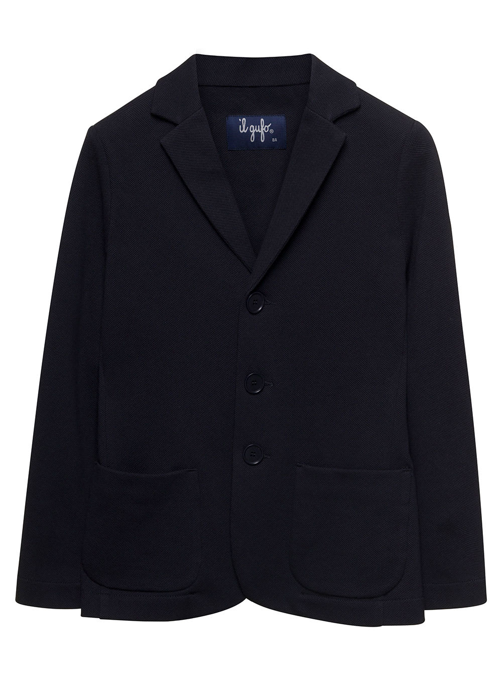 Il Gufo Kids' Blue Jacket With Notched Revers In Cotton Boy