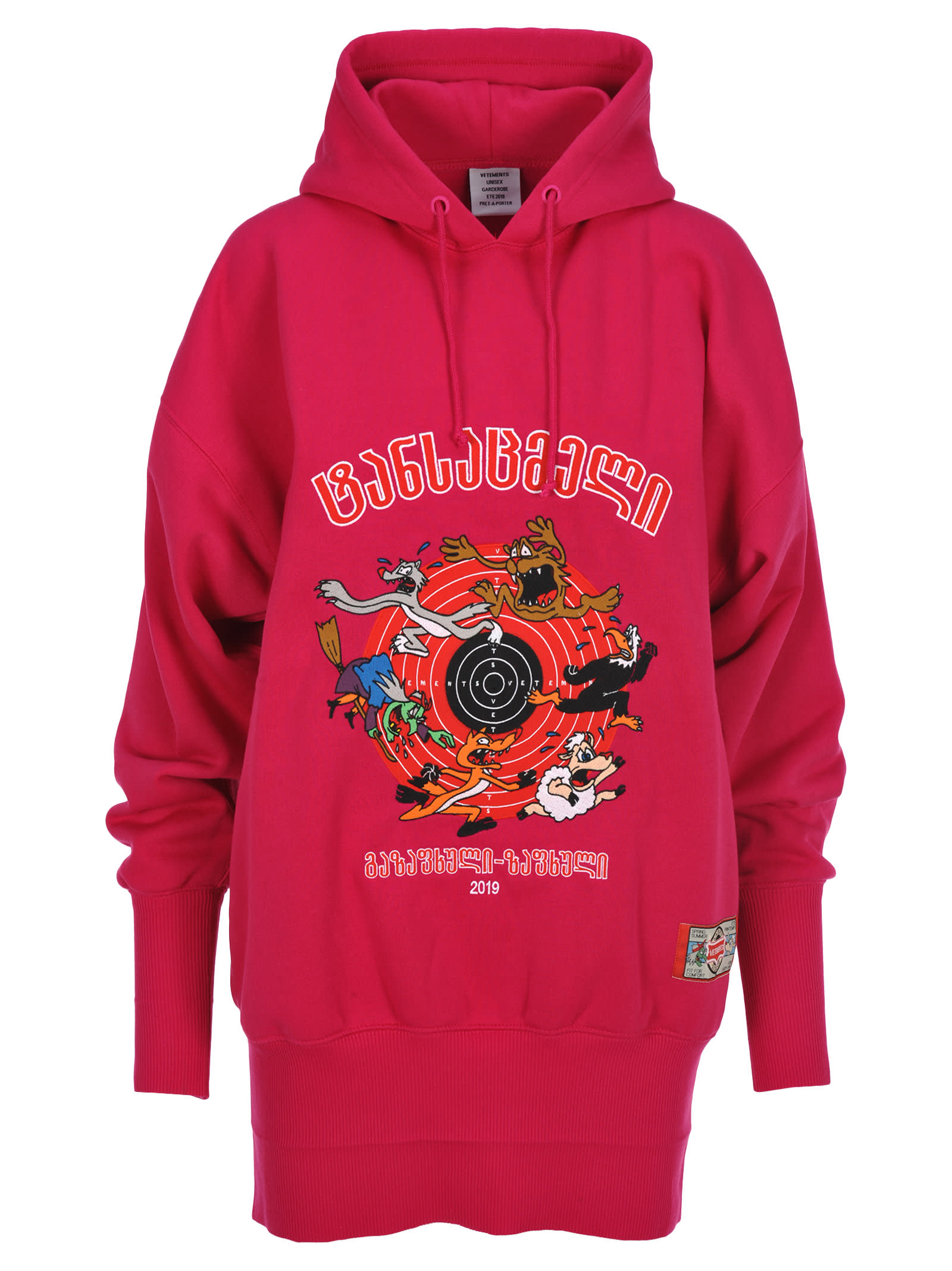 Vetements Tops Vetements Vetements Oversized Cartoon Print Hoodie