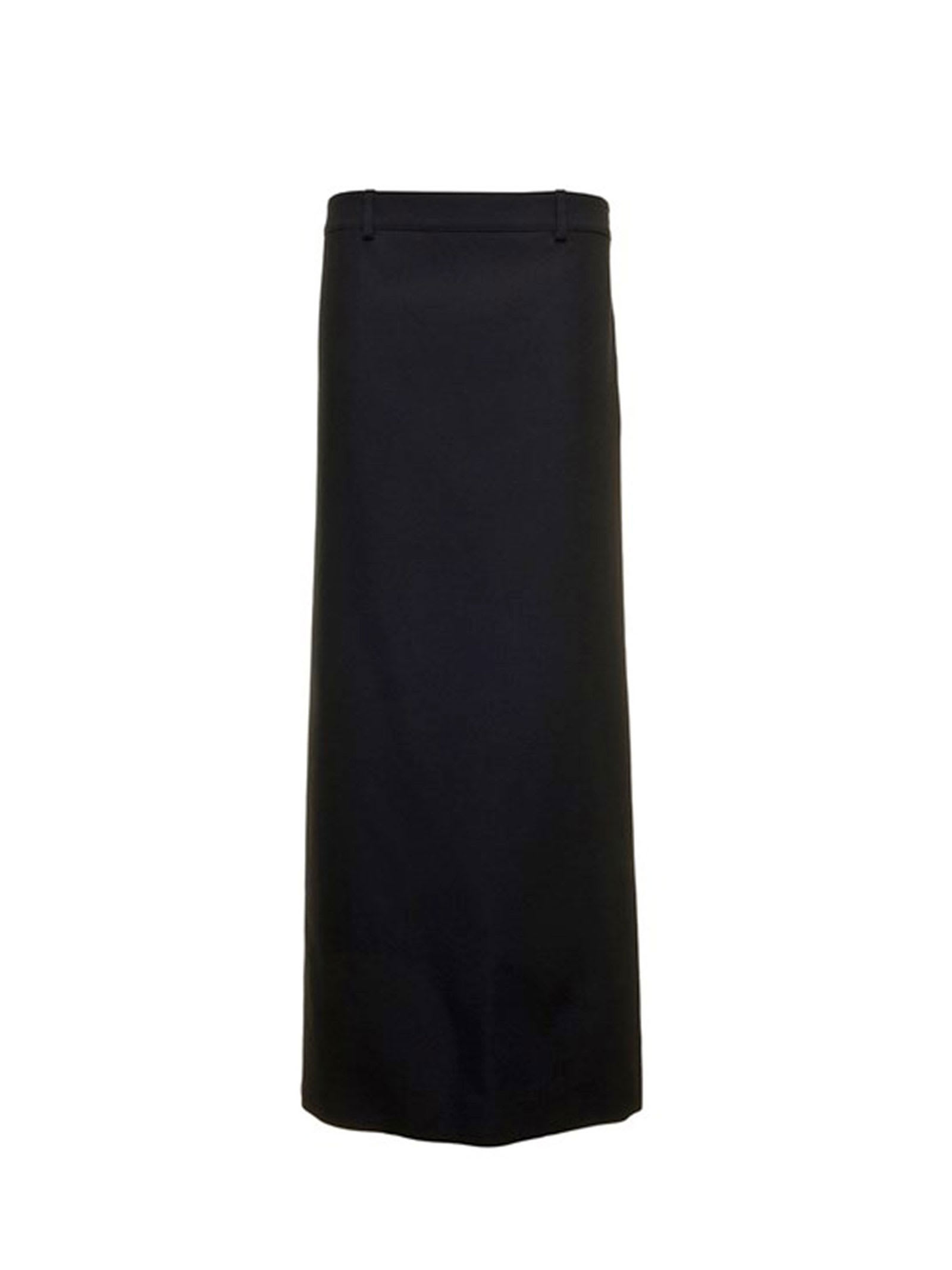 Balenciaga Black Wool Longuette