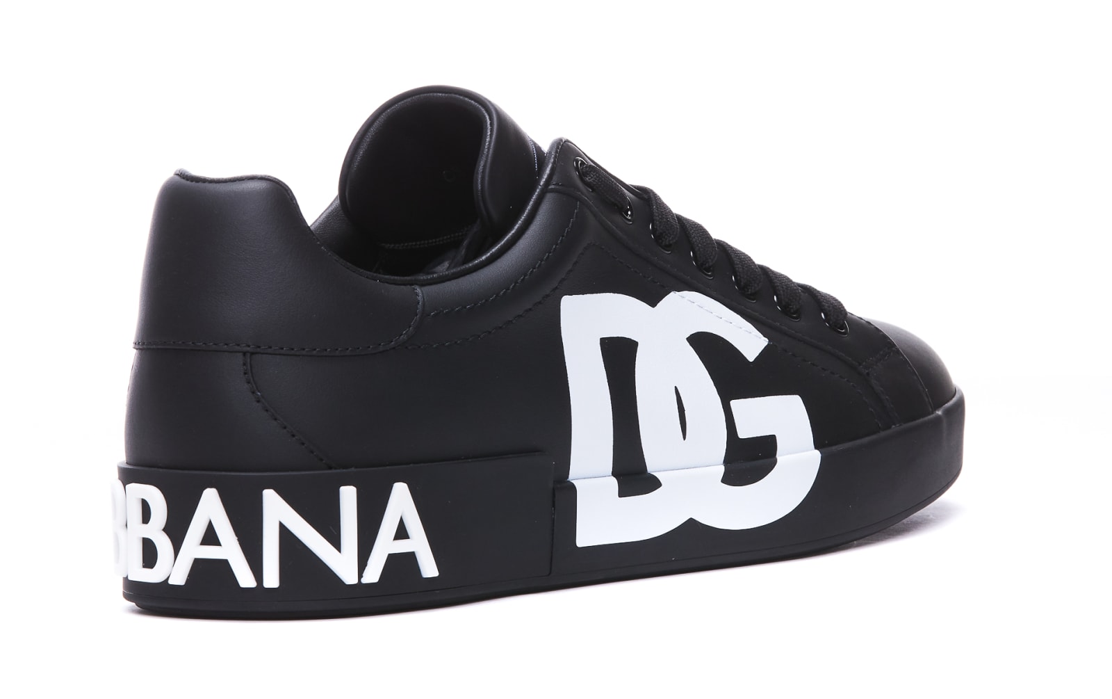 Shop Dolce & Gabbana Portofino Sneakers In Black