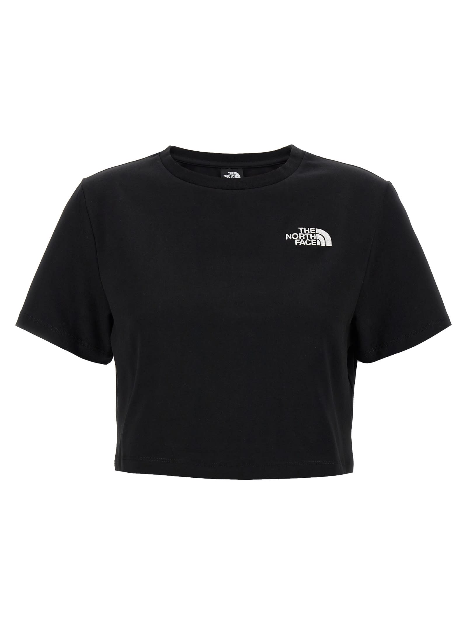 Logo Embroidery Crop T-shirt