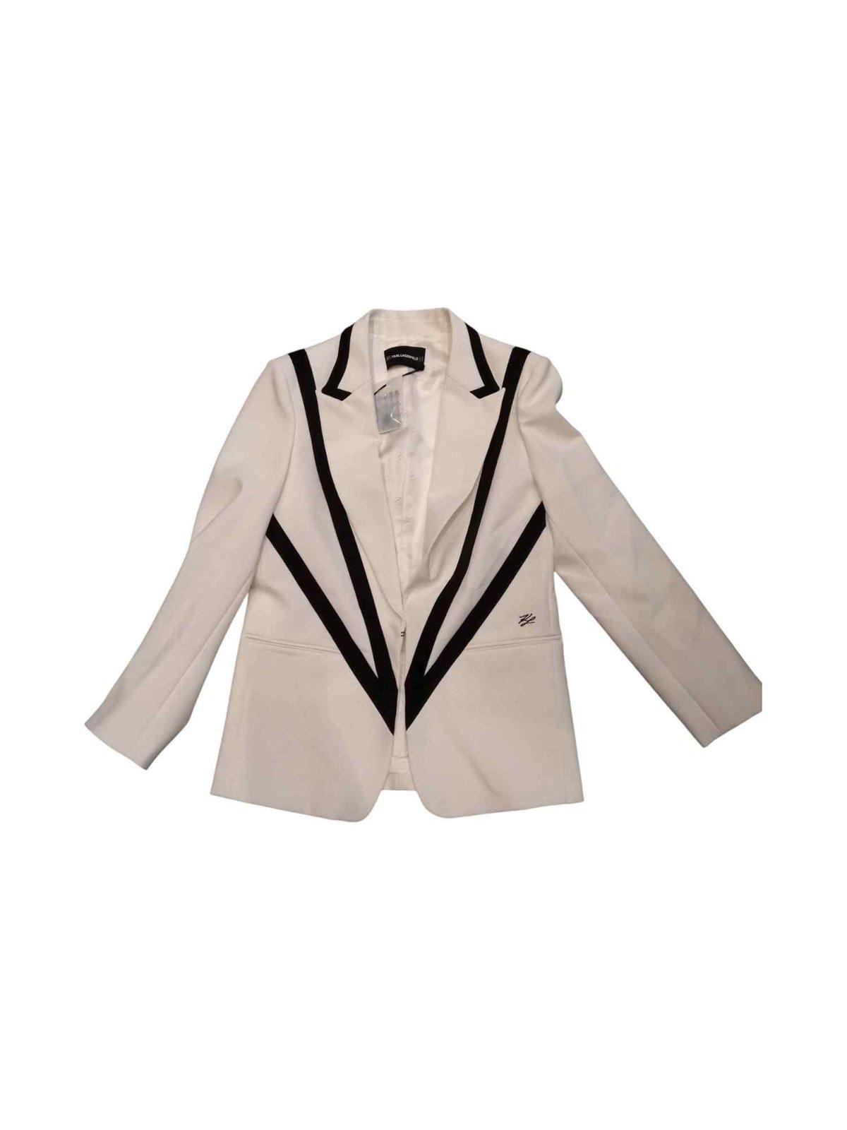 Karl Studio Contrast Panelled Blazer