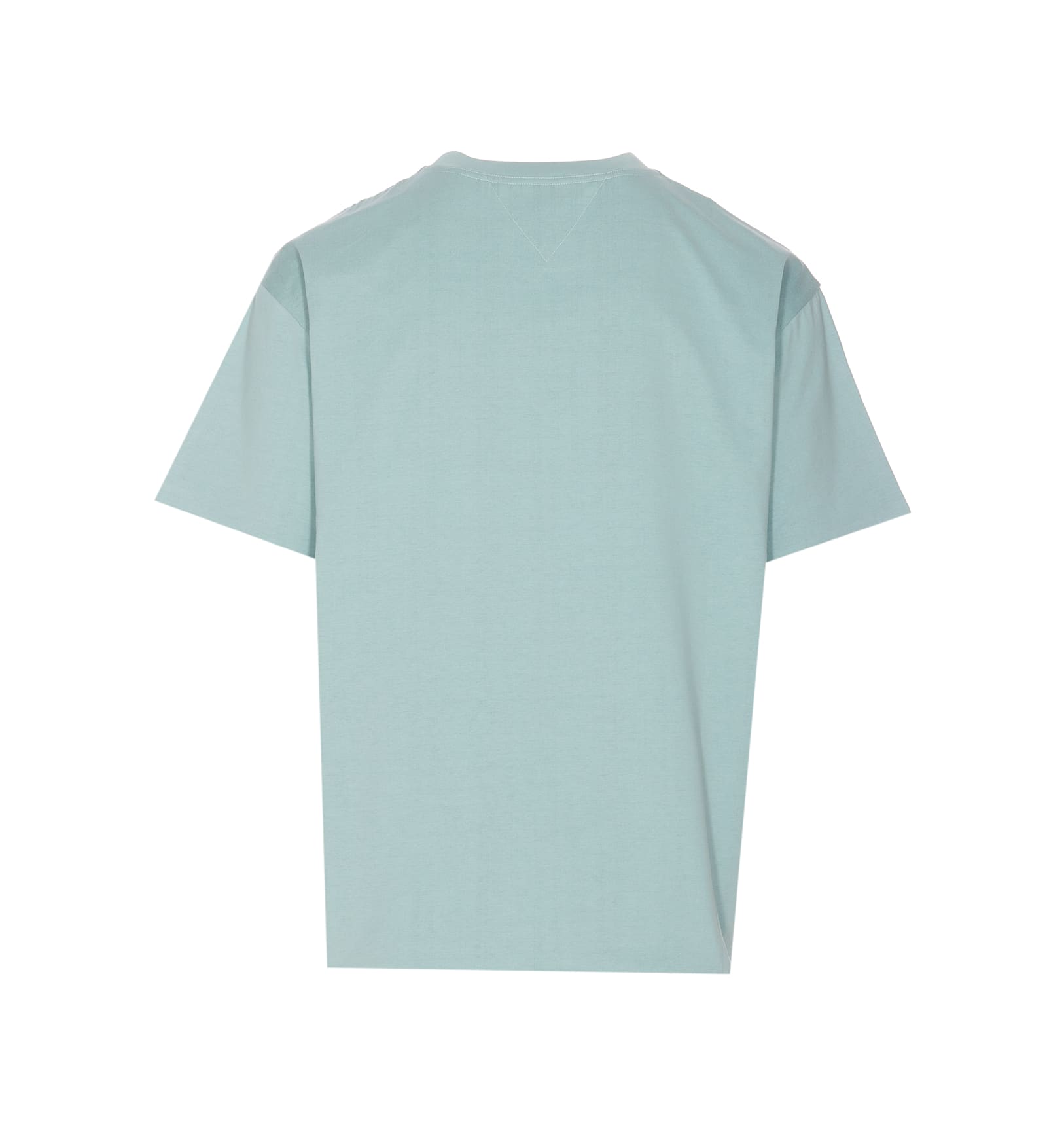 Shop Bottega Veneta Double Layer Cotton Check T-shirt In Blue