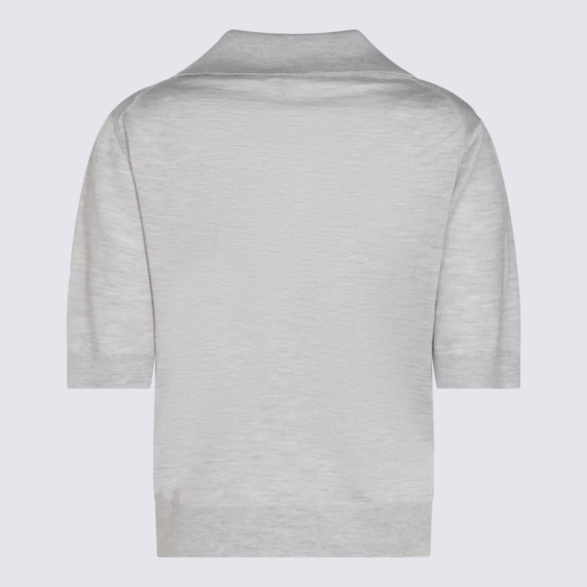 Malo Grey Wool Polo Shirt