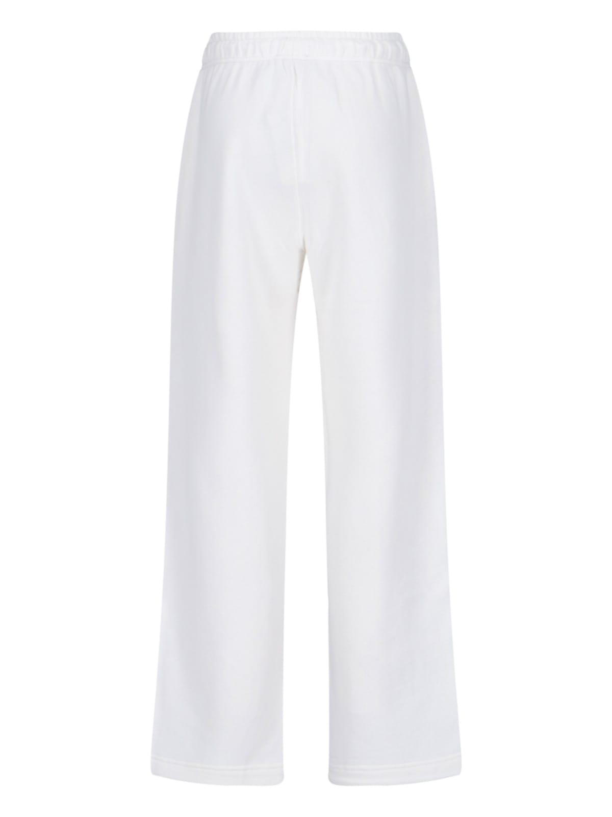 Polo Ralph Lauren Trousers Straight Leg Elastic Waistband In White