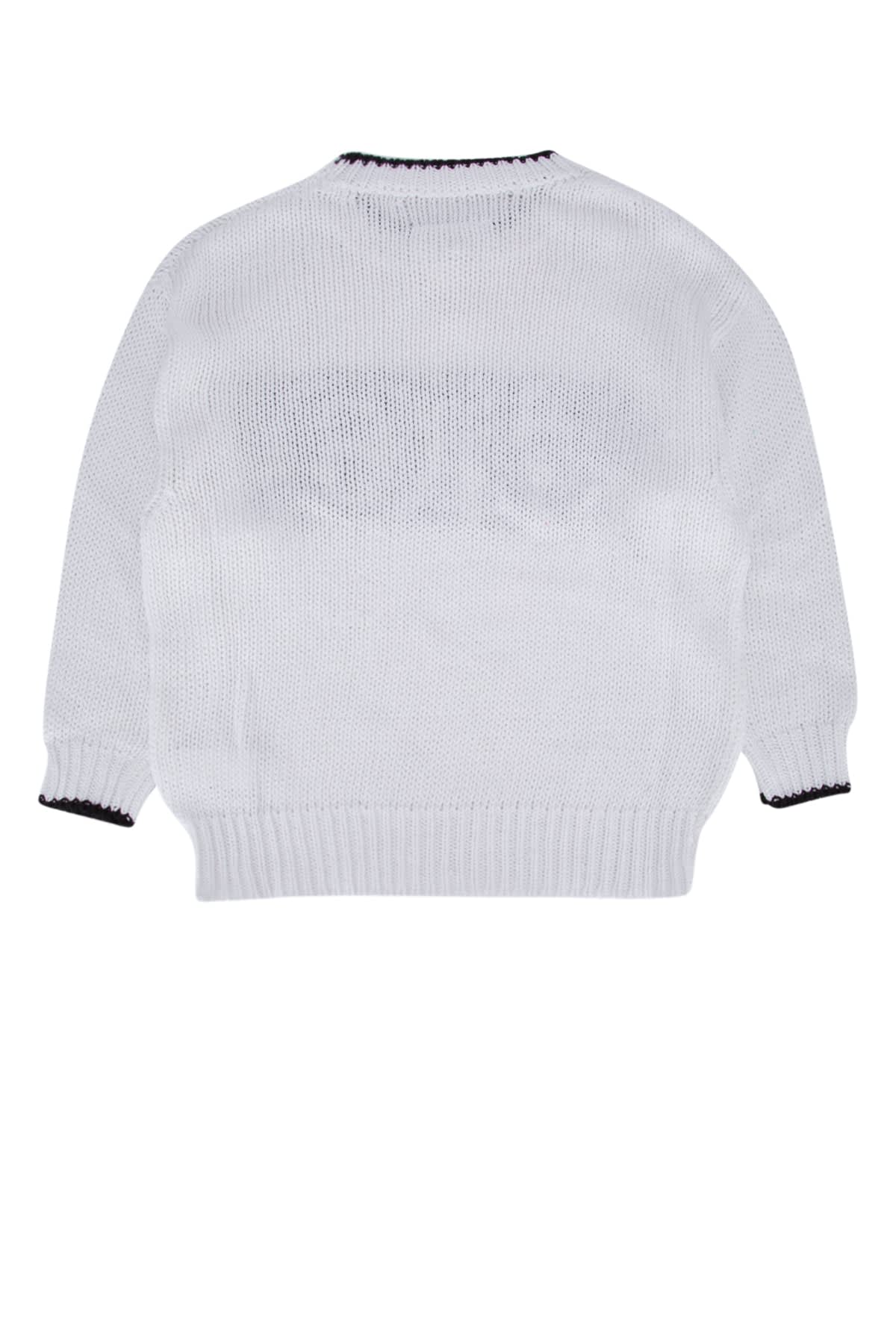 Mm6 Maison Margiela Kids' Maglia In White