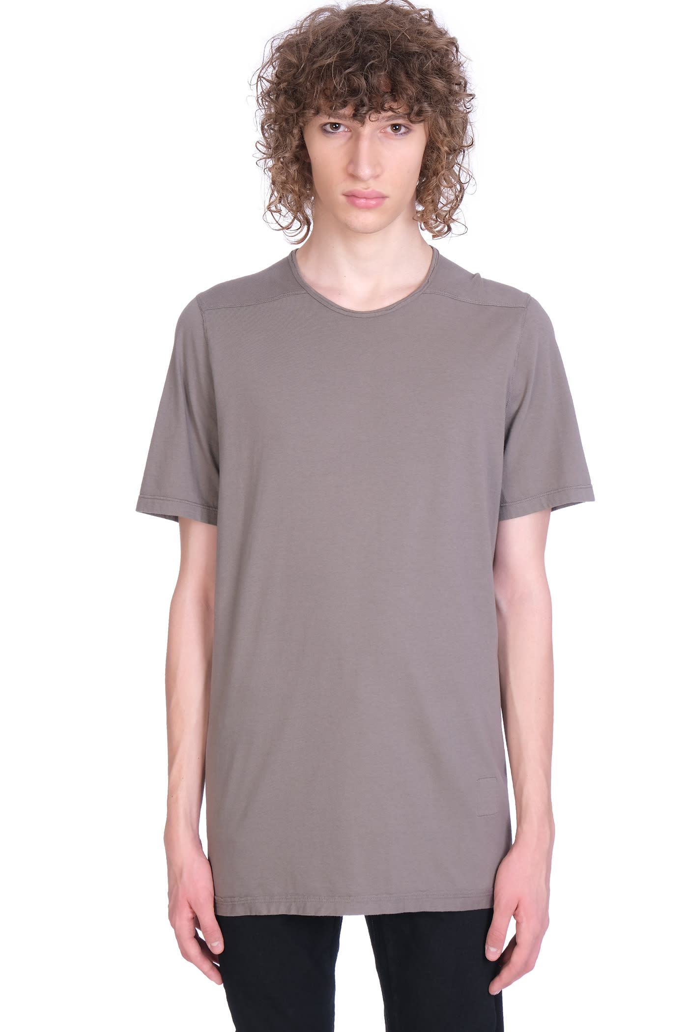 DRKSHDW Level T T-shirt In Taupe Cotton
