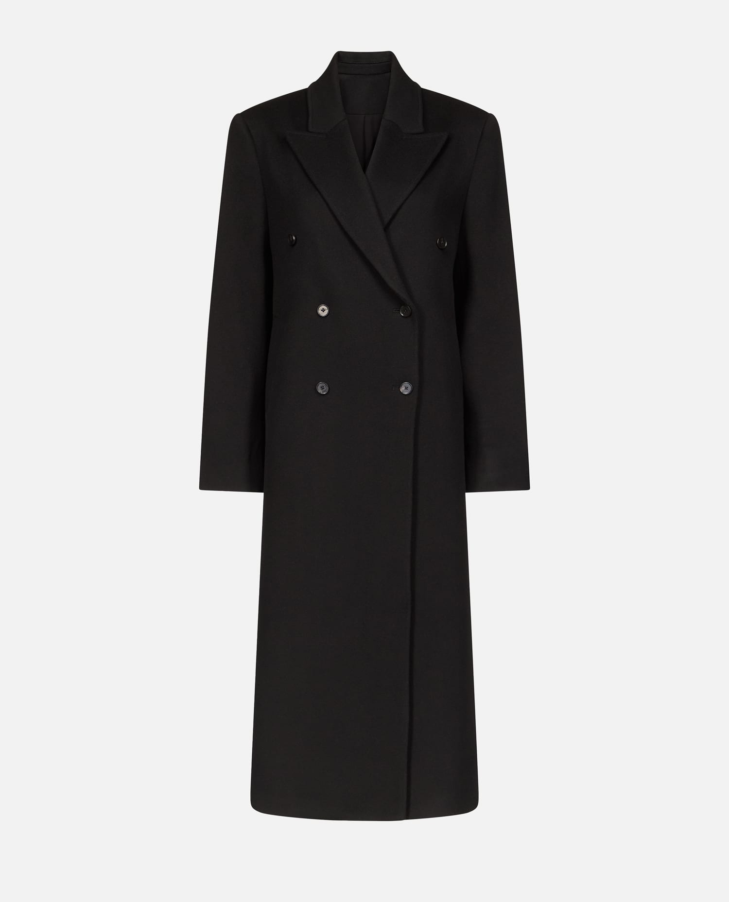 Loulou Studio Rosco Double Breasted Coat In Black