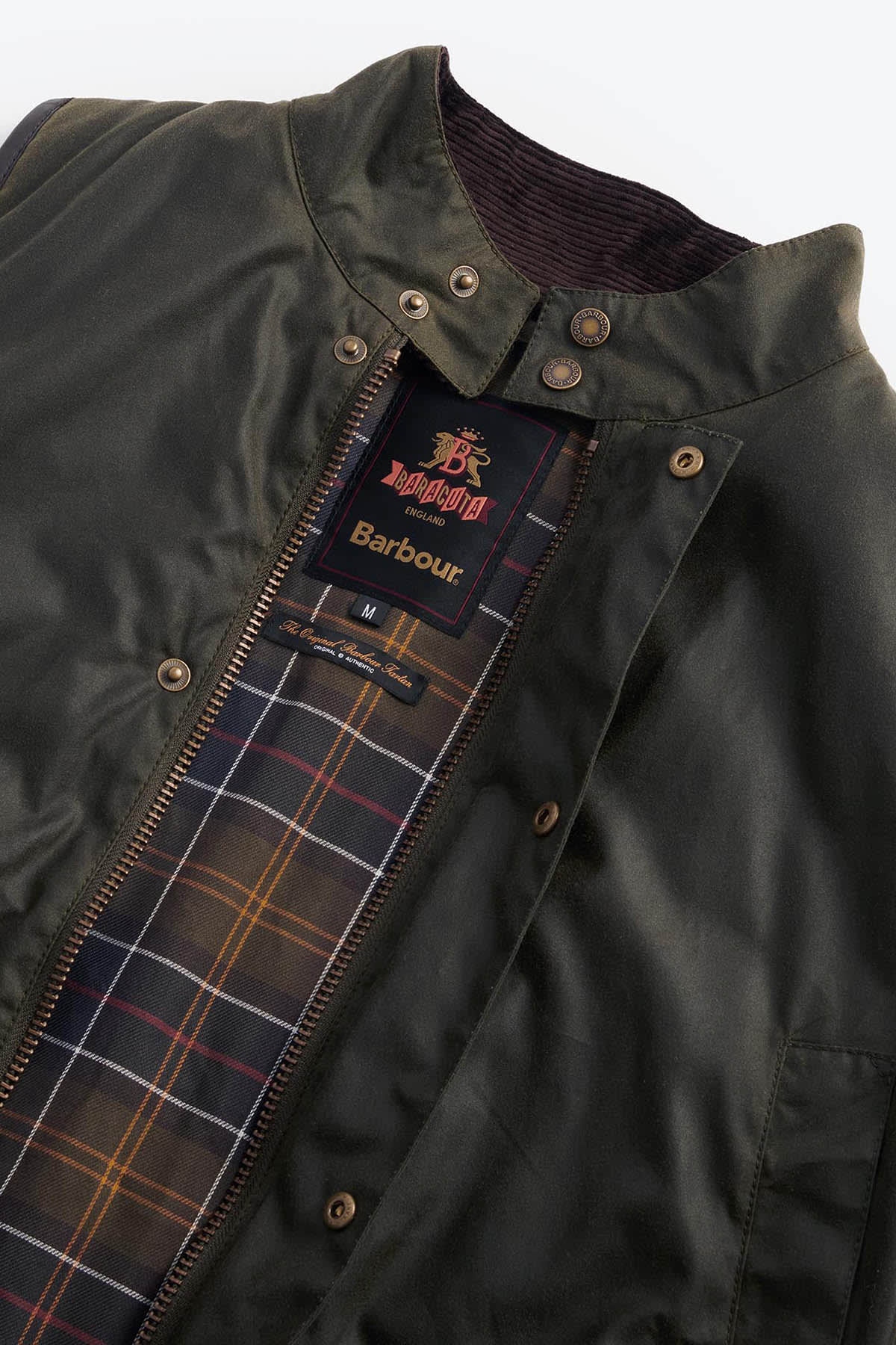 Baracuta Men's Barbour Xwaxed Oversized Vest Jacket In Archive Olive