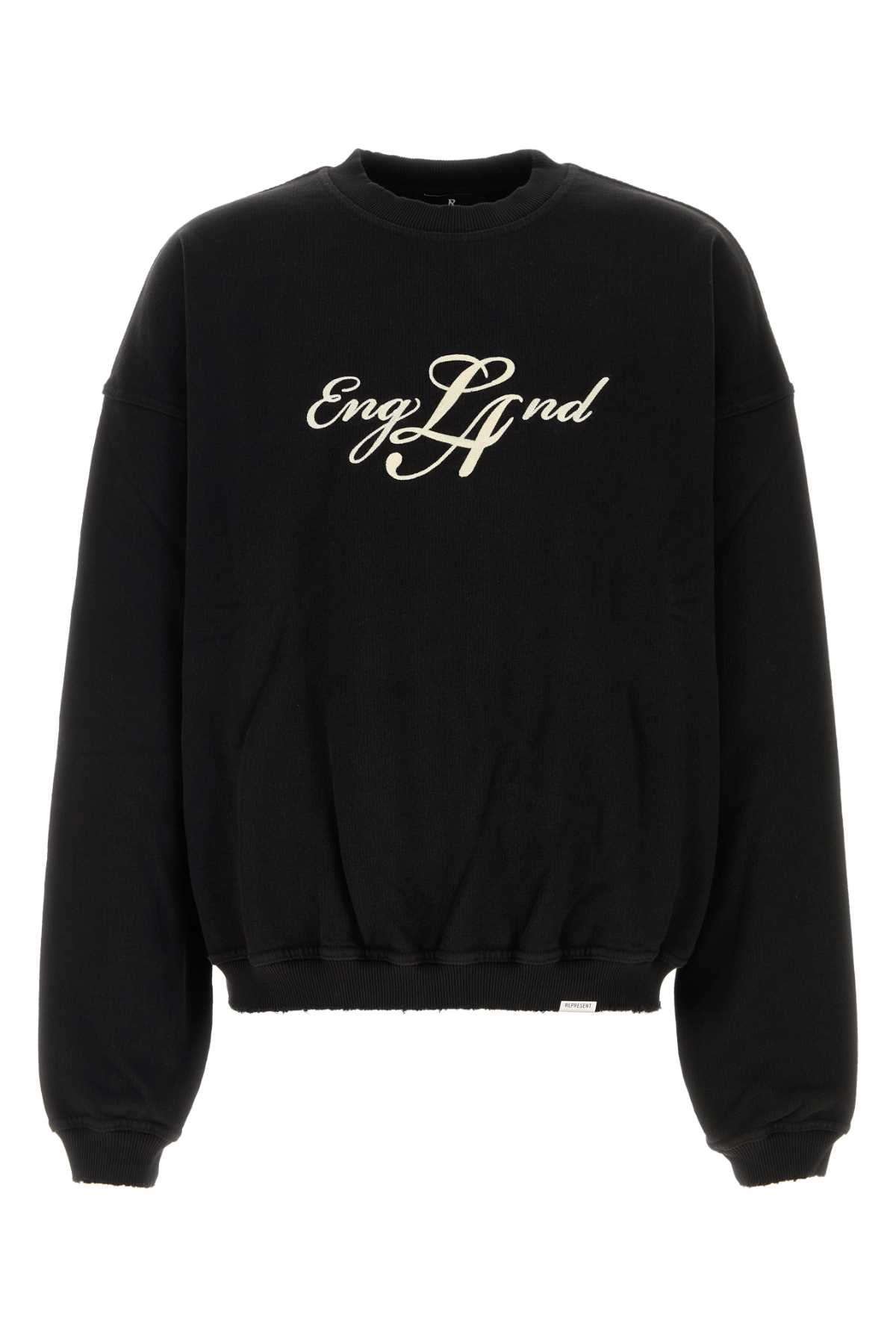 Represent Black Cotton Sweatshirt