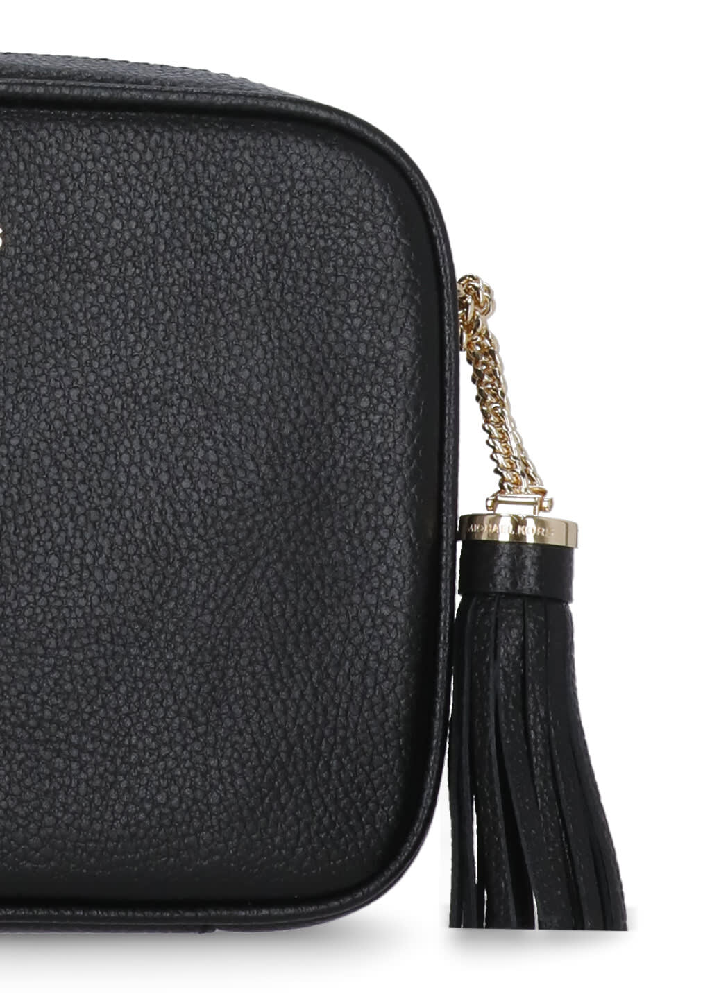 Shop Michael Michael Kors Leather Shoulder Bag In Black