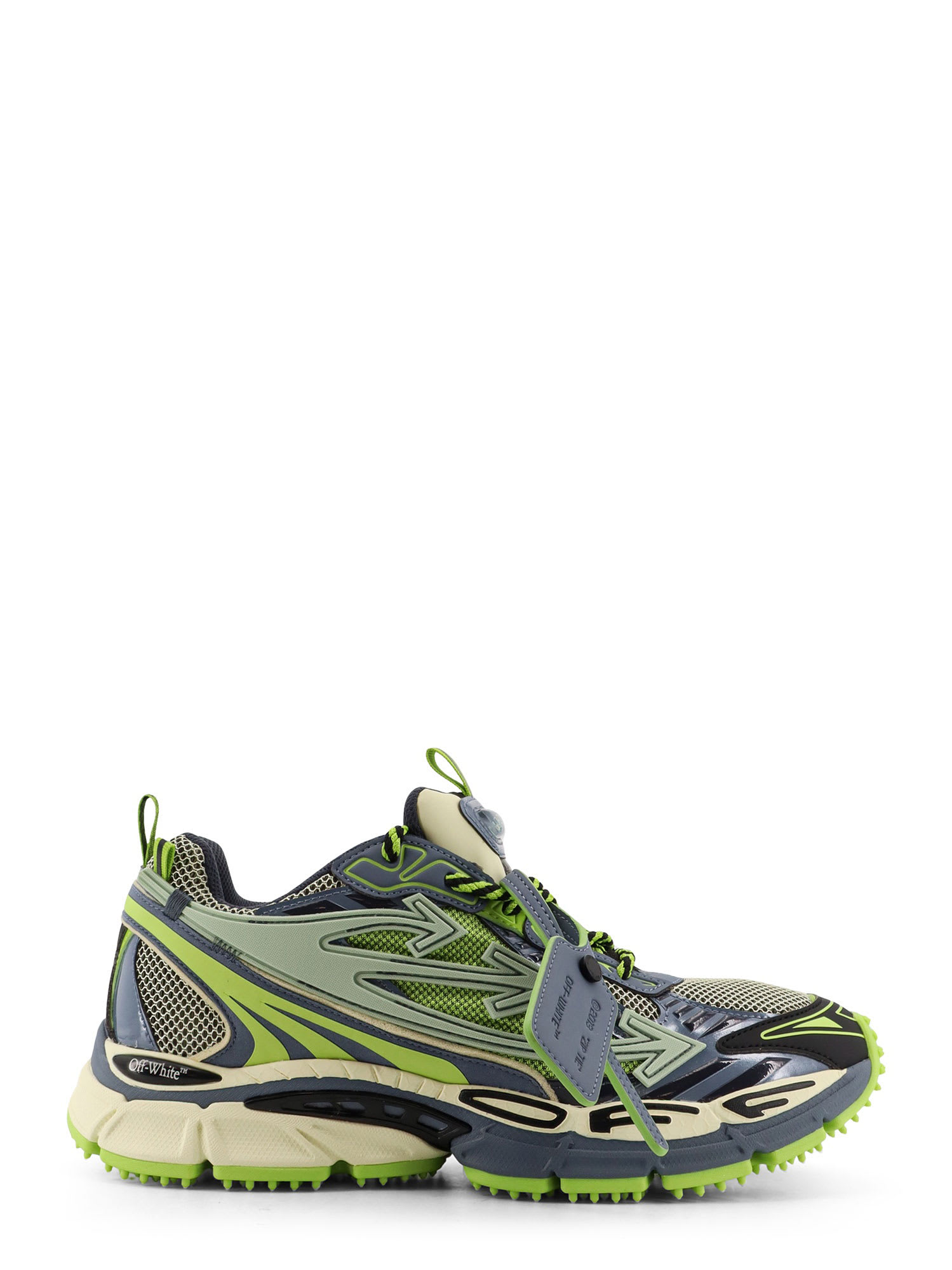 Off-white Ow Be Right Back Lace-up Rubber Sneakers In Multi