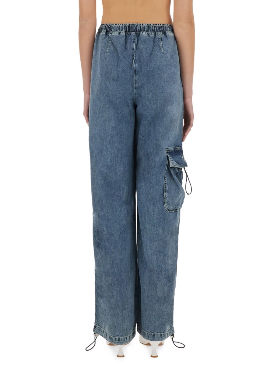 Shop M05ch1n0 Jeans Cargo Jeans In Denim