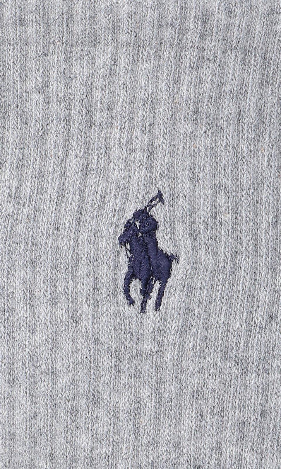 Shop Polo Ralph Lauren Logo Embroidered Three-pack Socks