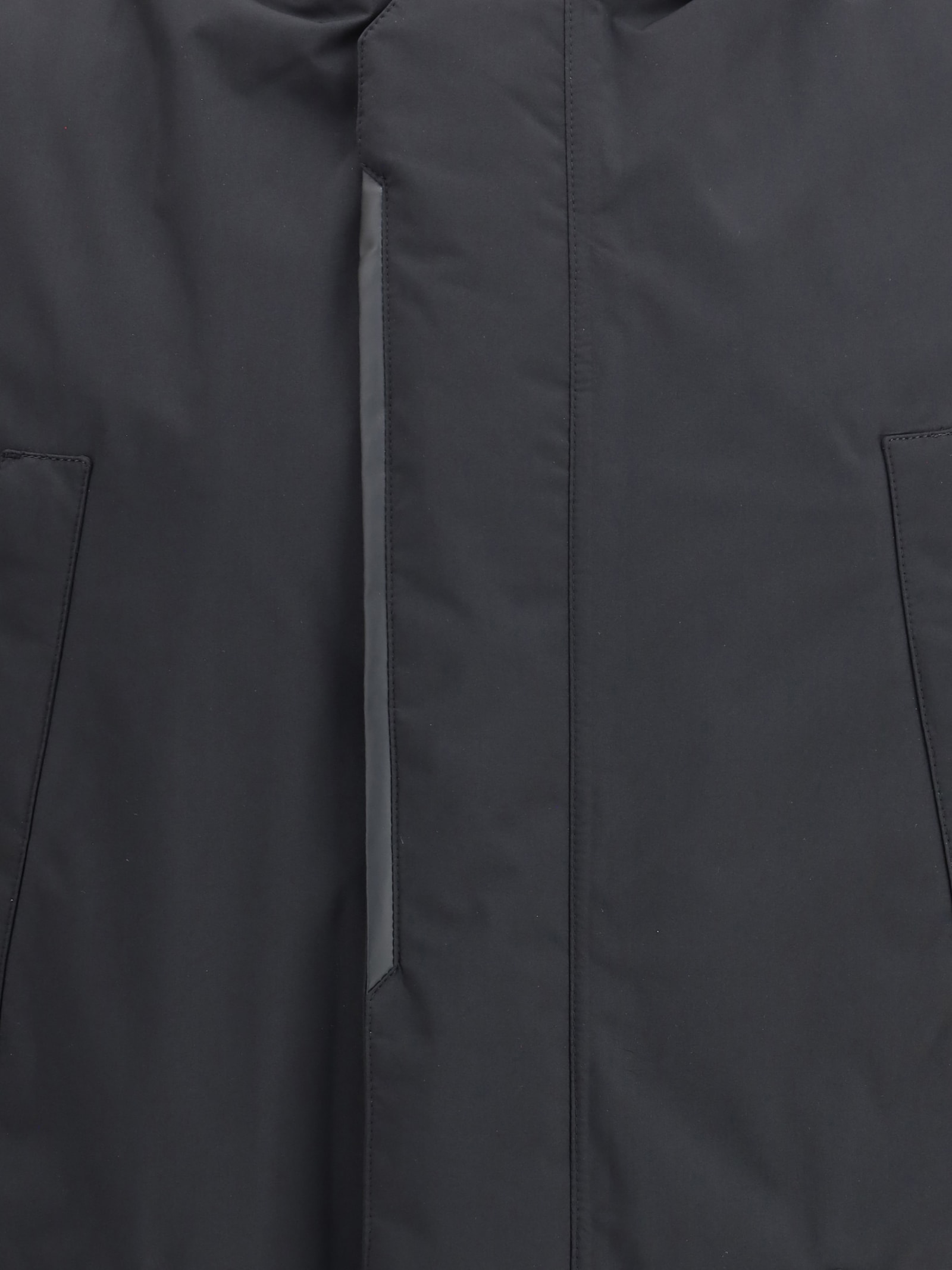 Herno Technical Fabric Parka In Blue