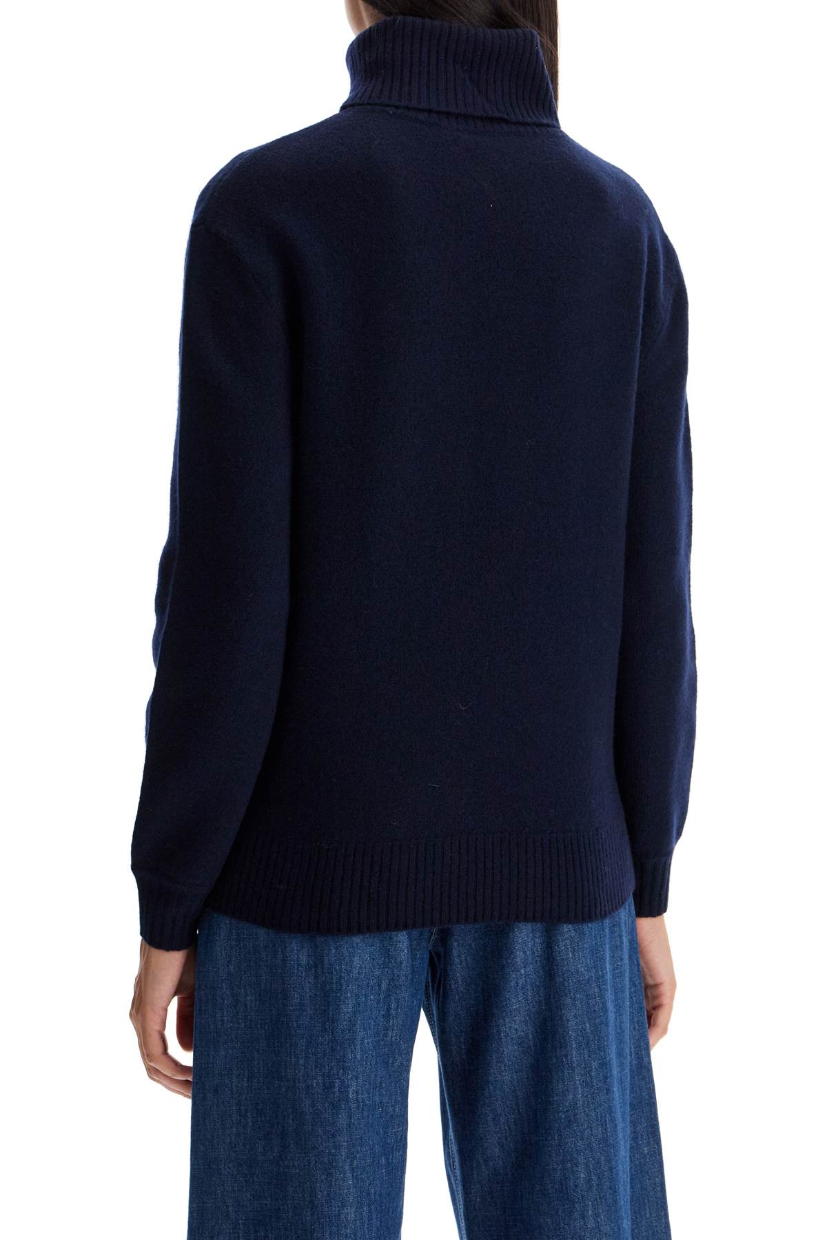 Apc Walter High-neck Pullover In Blue