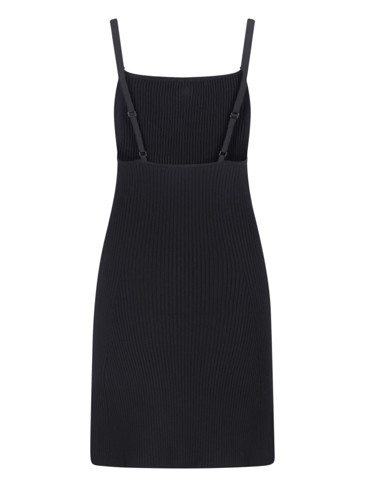 Shop Courrèges Logo Mini Dress In Black