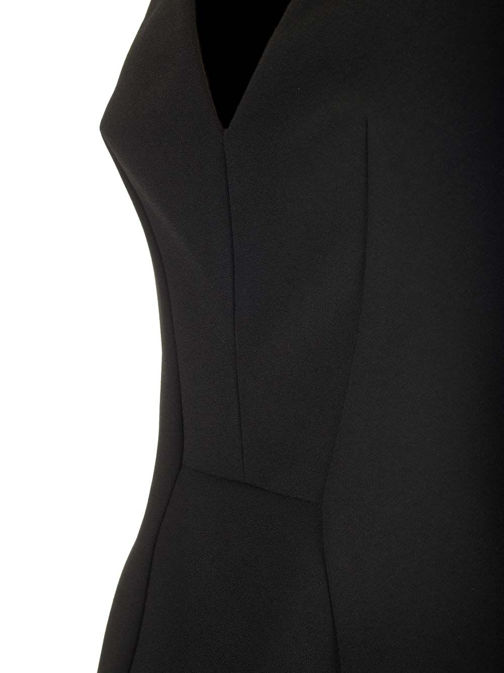 Shop Givenchy Black Crepe Mini Dress