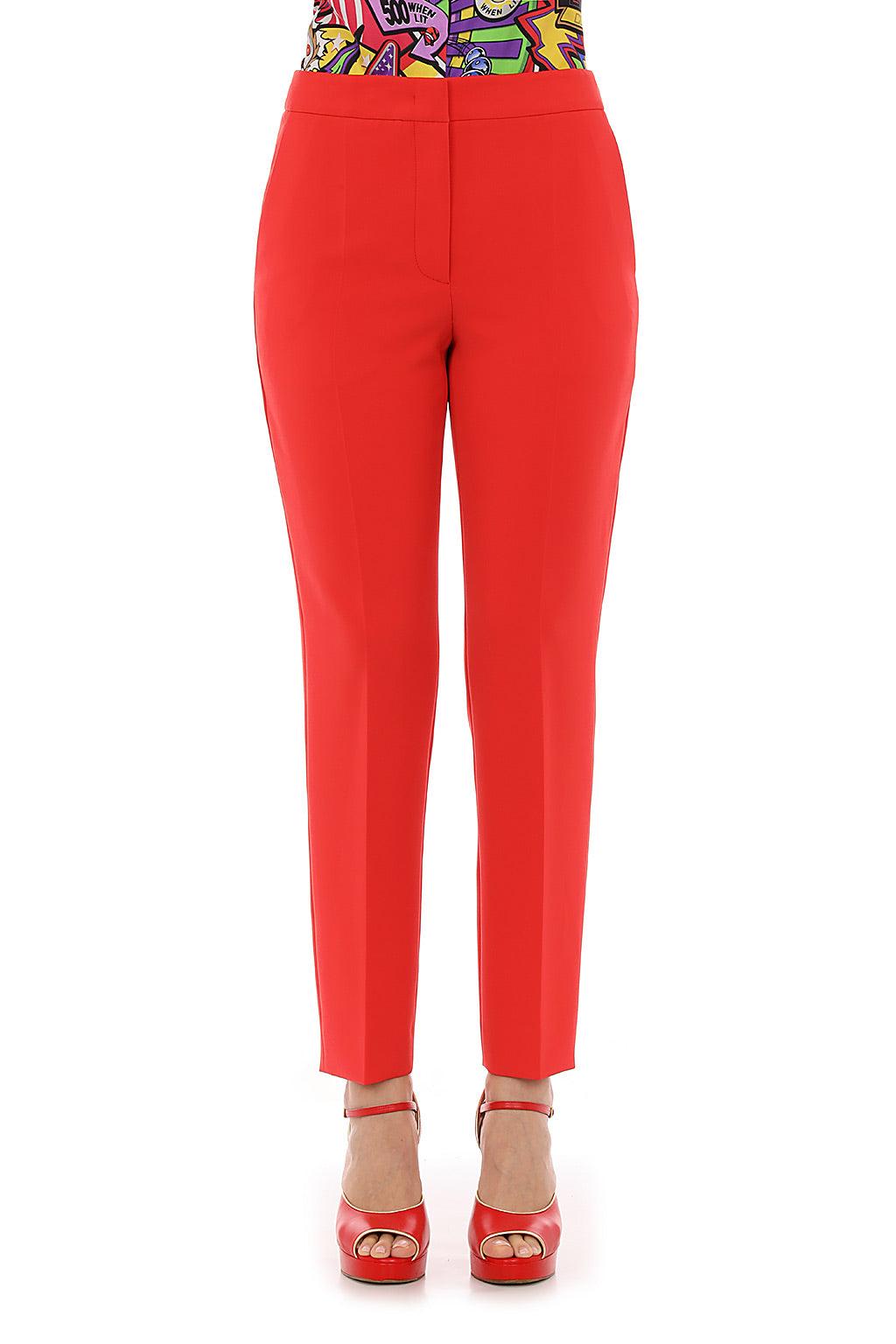 Mid-rise Tailored Cropped Pants Moschino