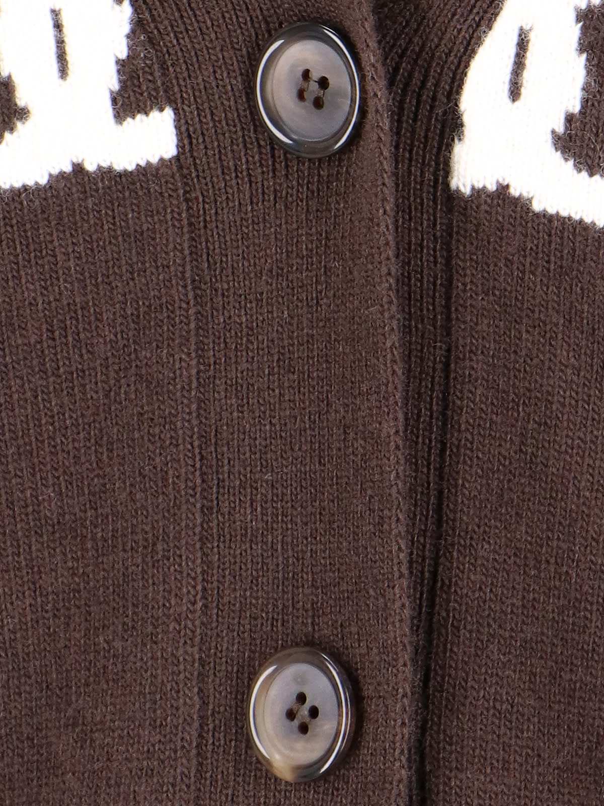 Shop Dolce & Gabbana Dg Monogram Cardigan In Brown