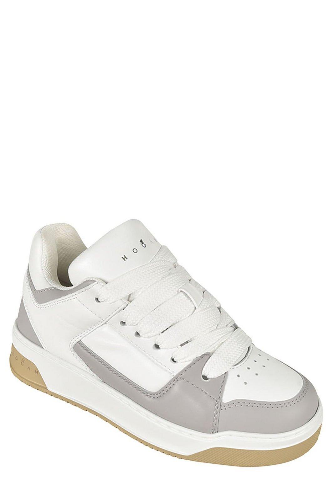 Shop Hogan Chamallow Panelled Sneakers