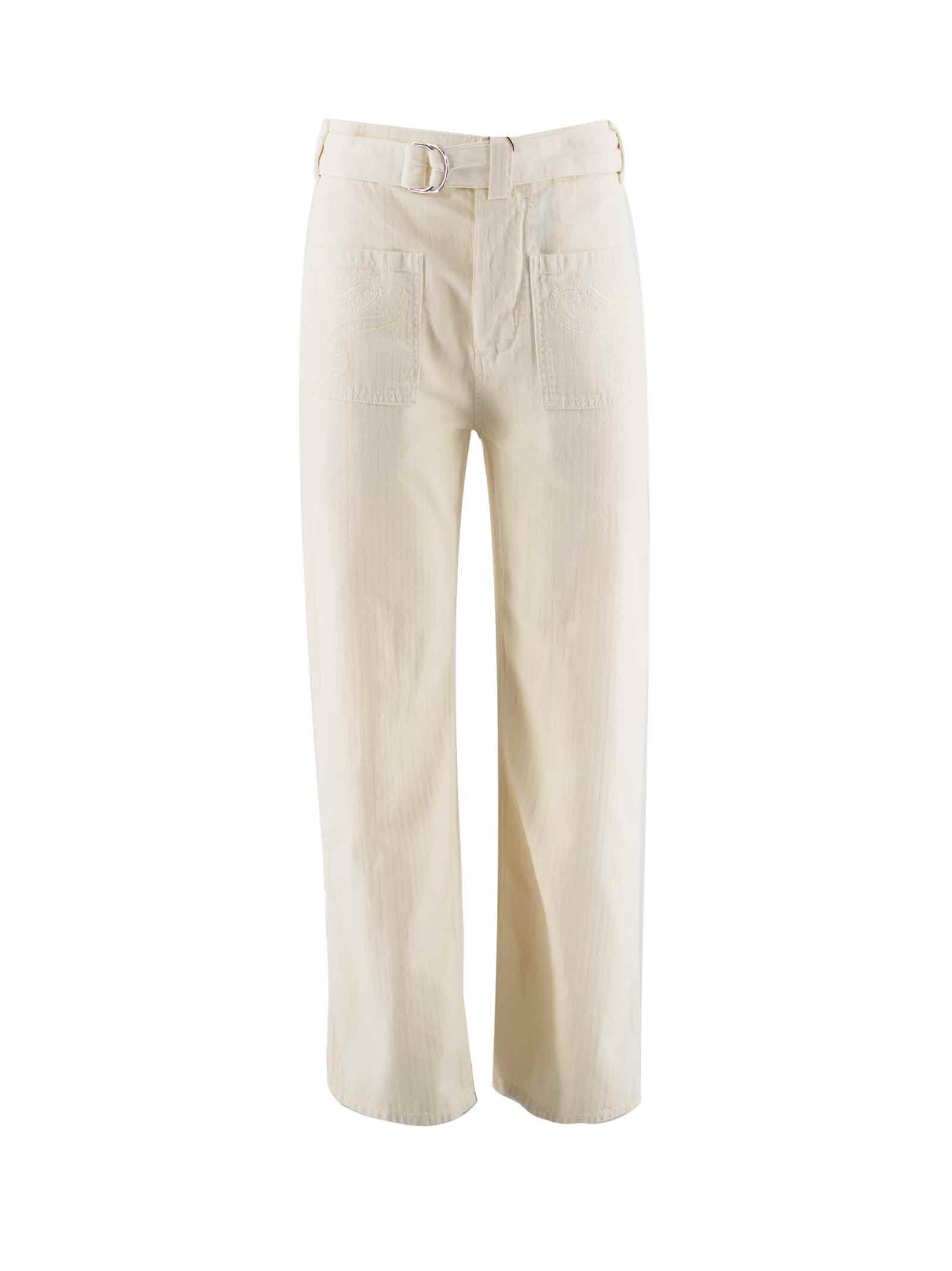 ETRO TROUSERS WITH BELT