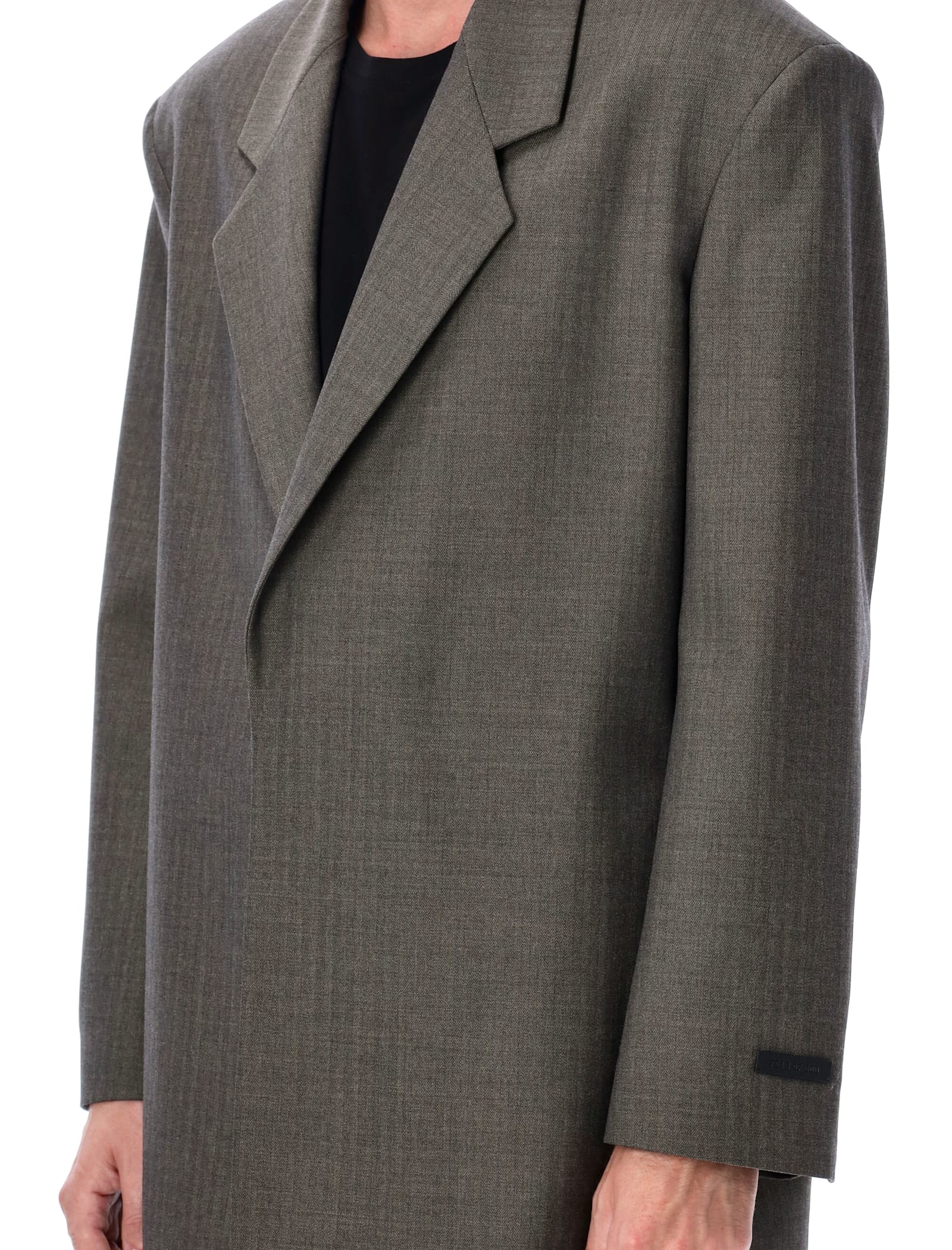 Fear Of God Grey Single-breasted Wool Blazer Men In Gray