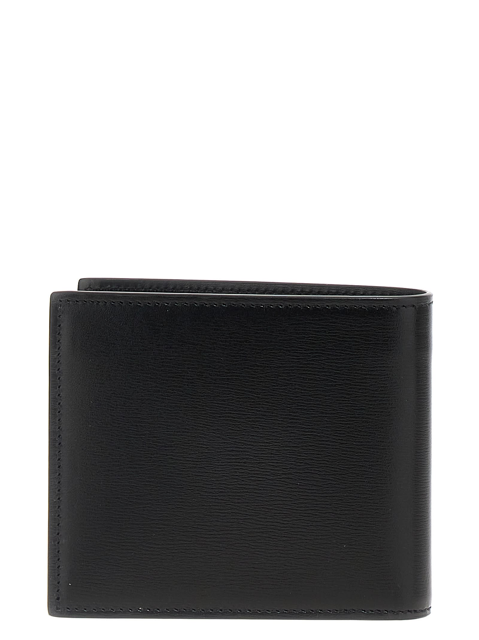 Shop Saint Laurent East/west Wallet In Black