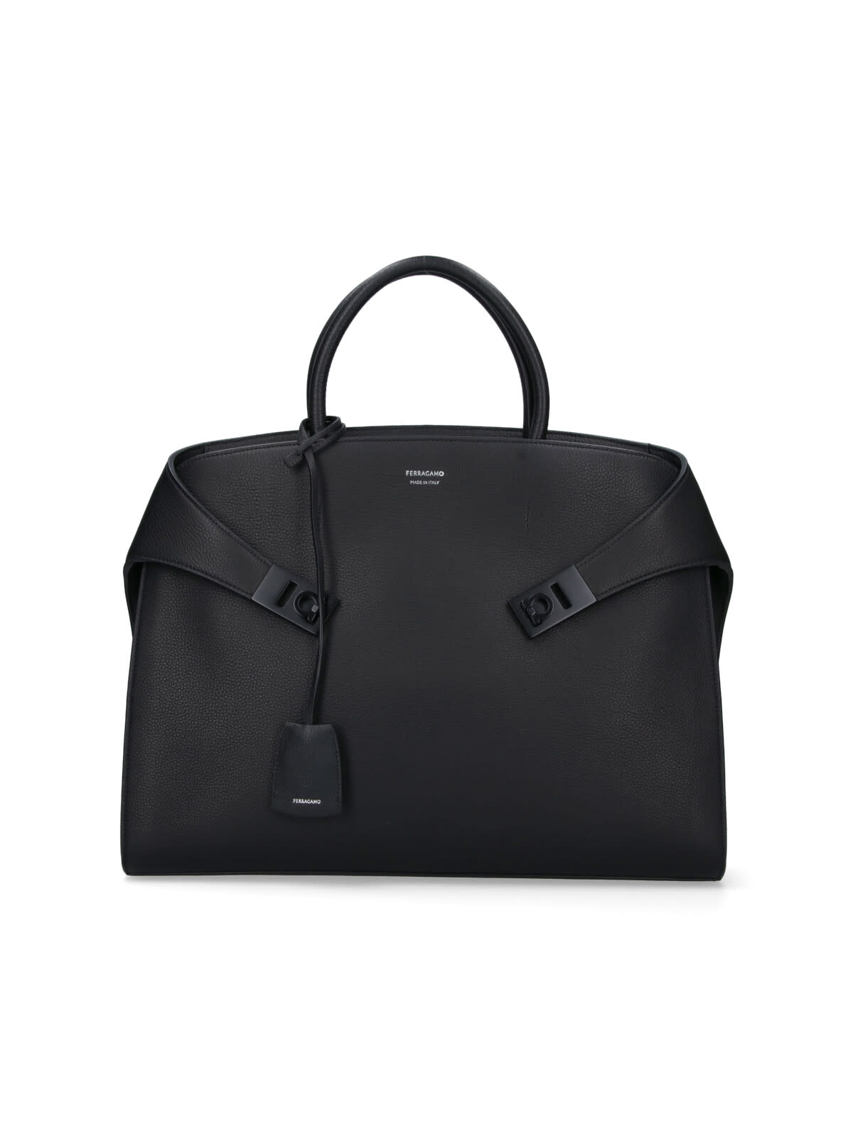 Ferragamo Work Bag Hug In Black