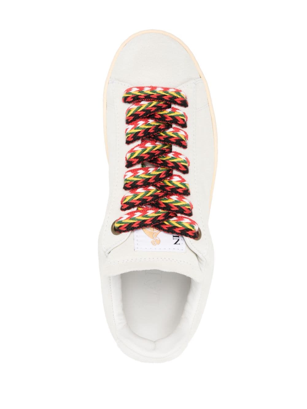 Lanvin Lite Curb Low-top Sneakers In White