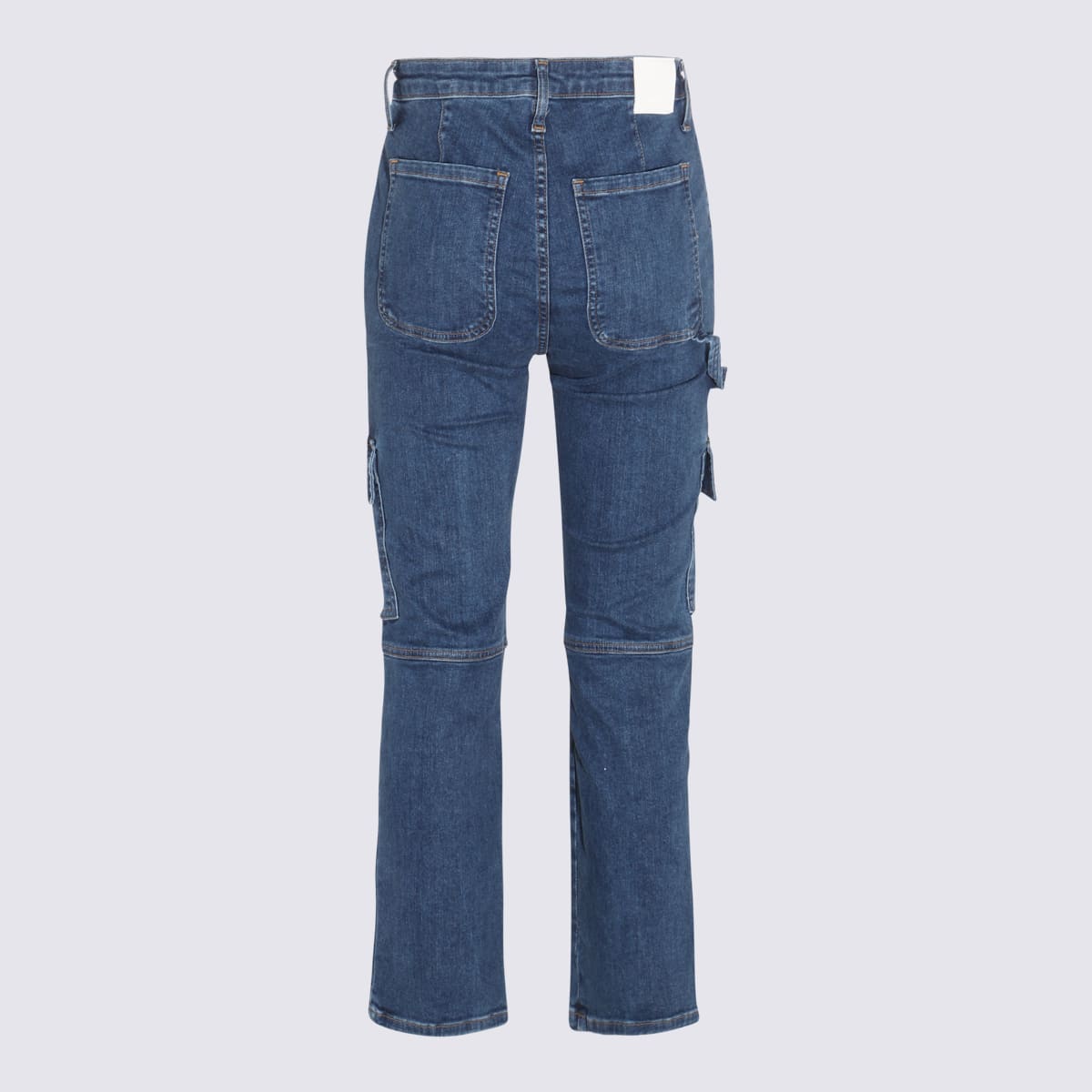 Shop Simkhai Blue Cotton Jeans