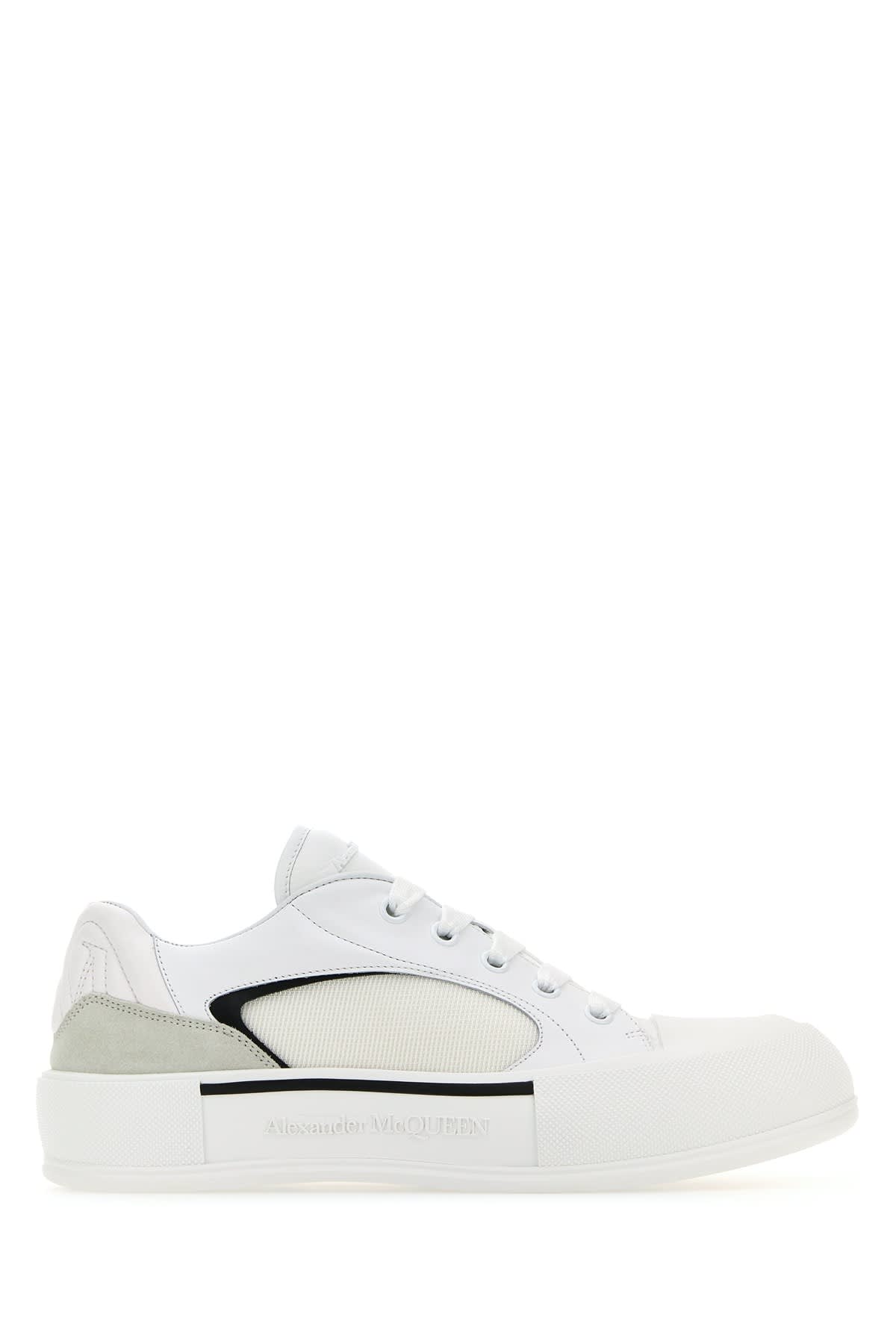 Shop Alexander Mcqueen Sneakers In Whiteblack