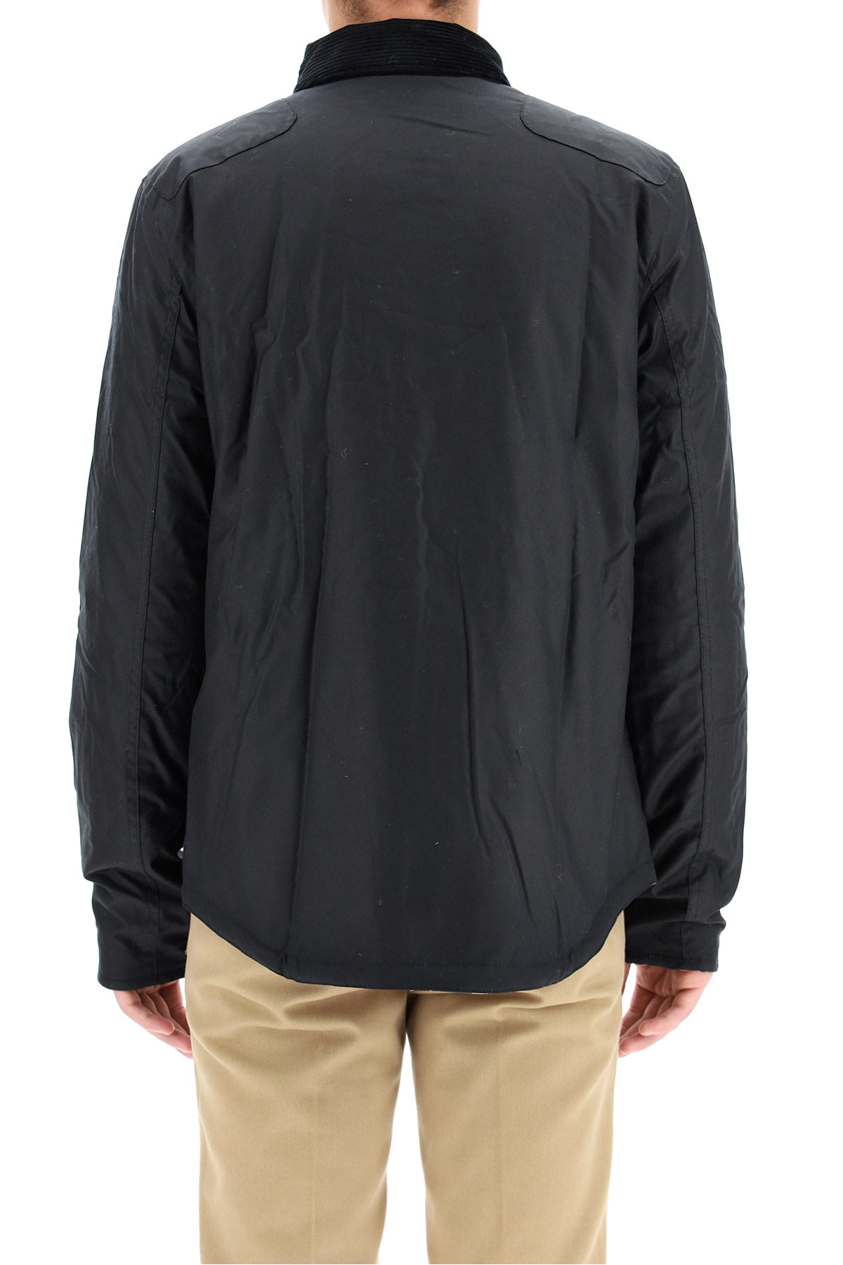 Barbour Reelin Coated Jacket In Blue