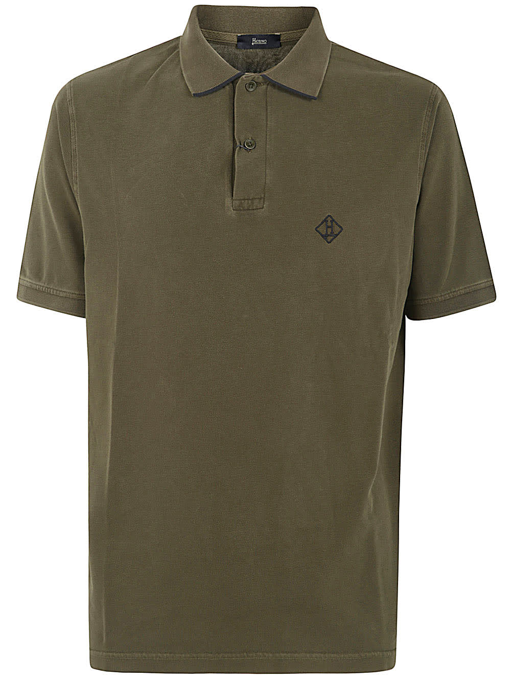 Shop Herno Polo In Military Green