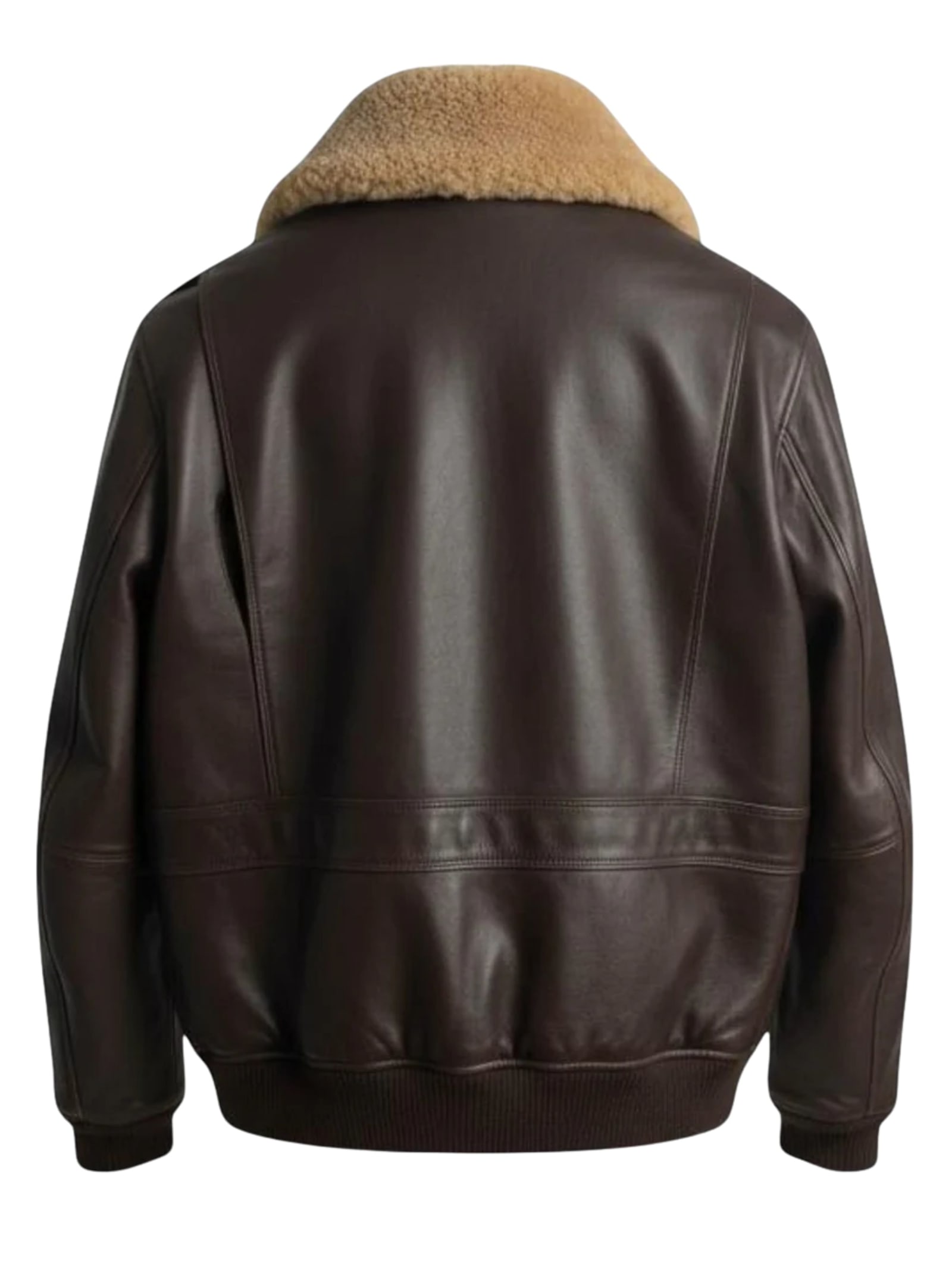 Peuterey Zip-fastening Leather Jacket In Brown