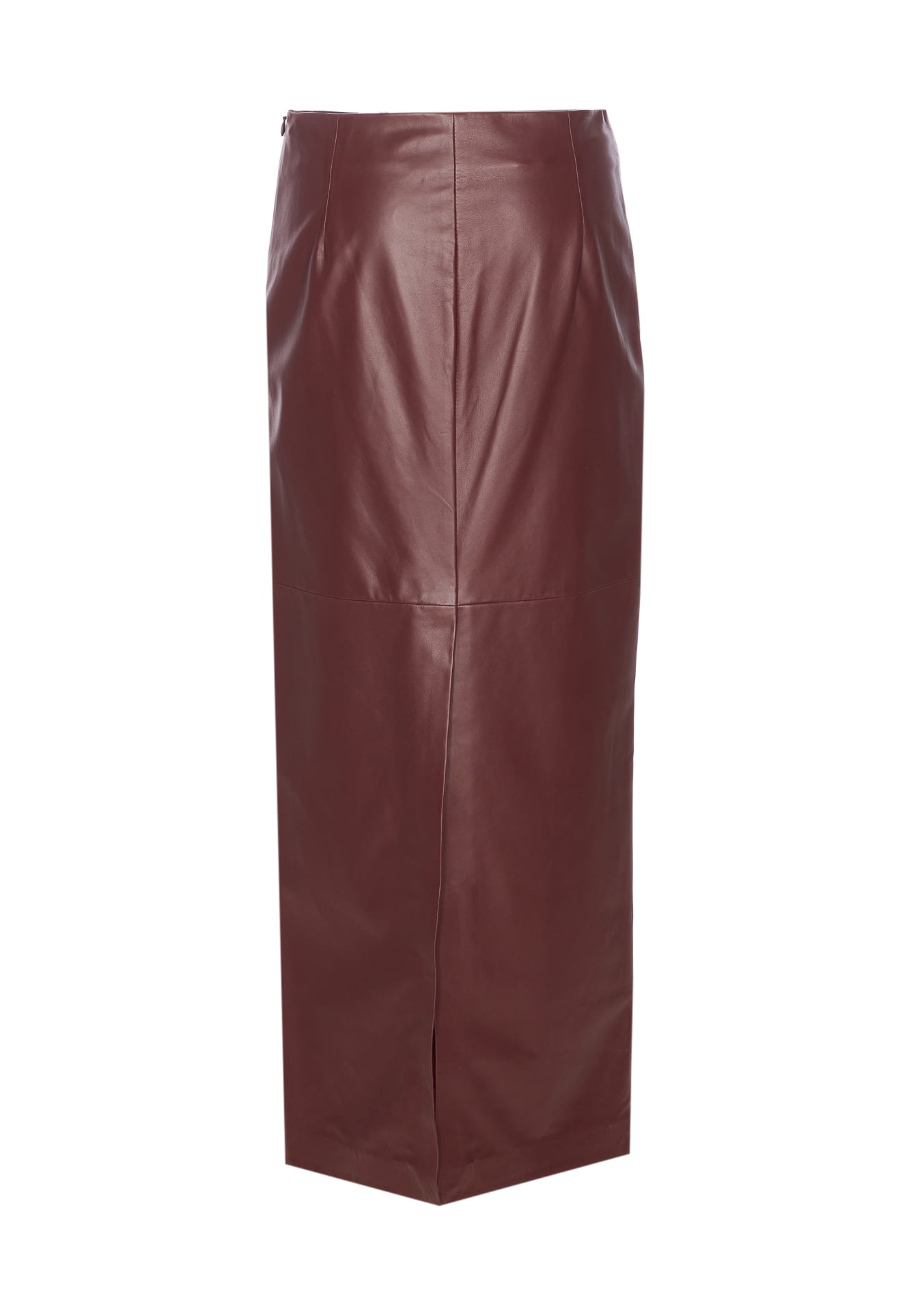 Brunello Cucinelli Column Long Skirt In Red