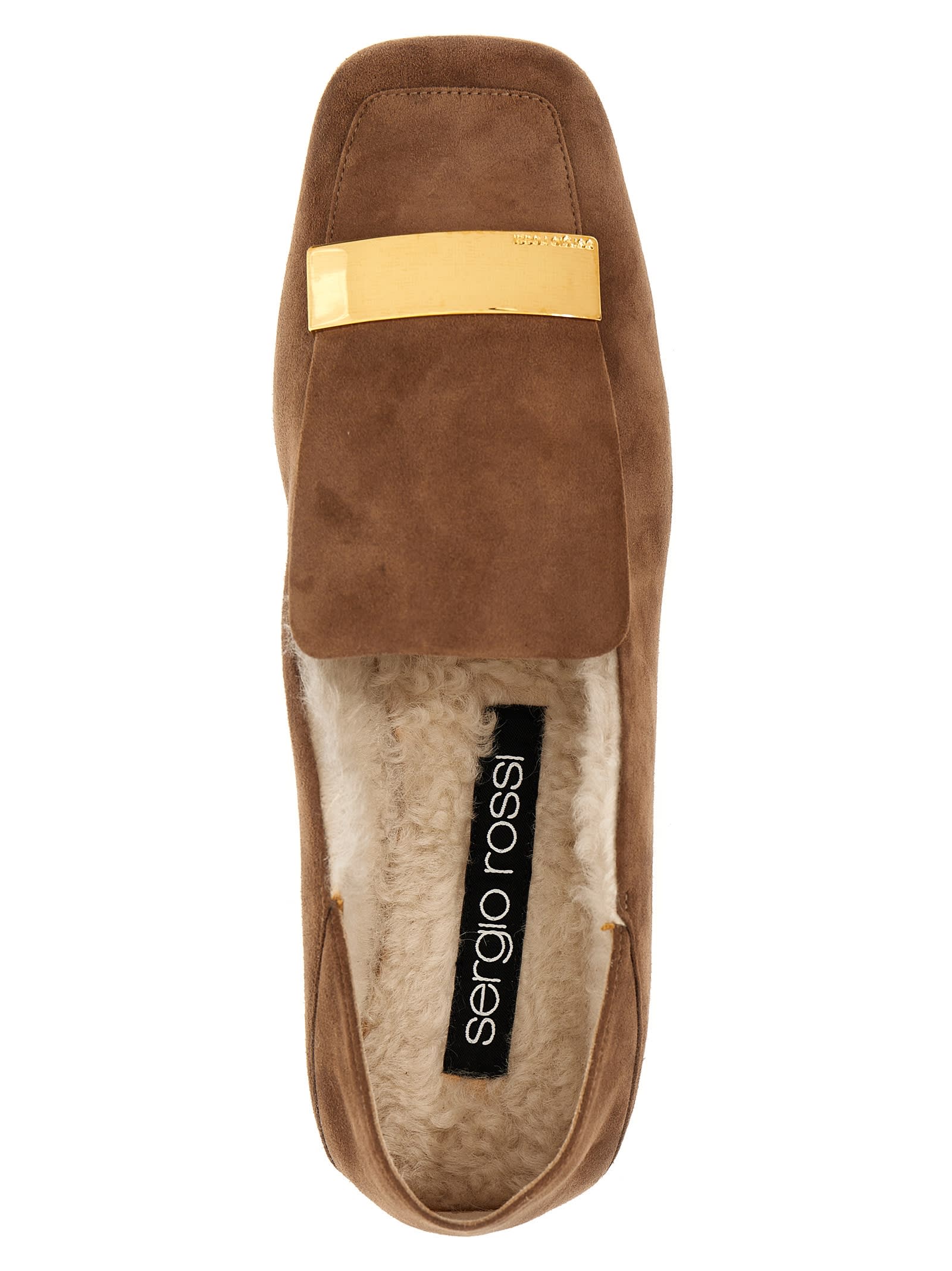 Shop Sergio Rossi Sr1 Loafers In Brown