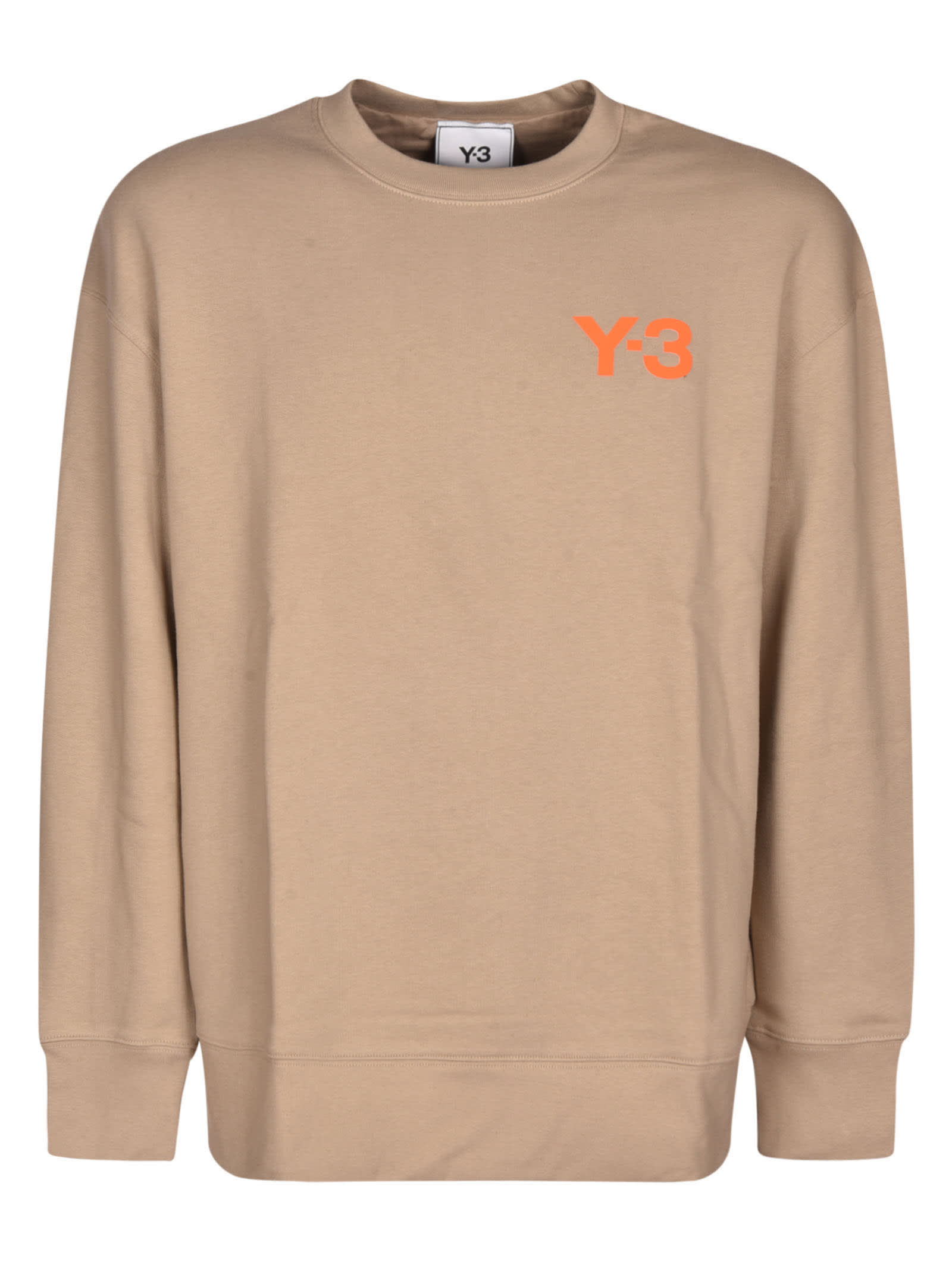 Y-3 Logo Round Neck Sweatshirt