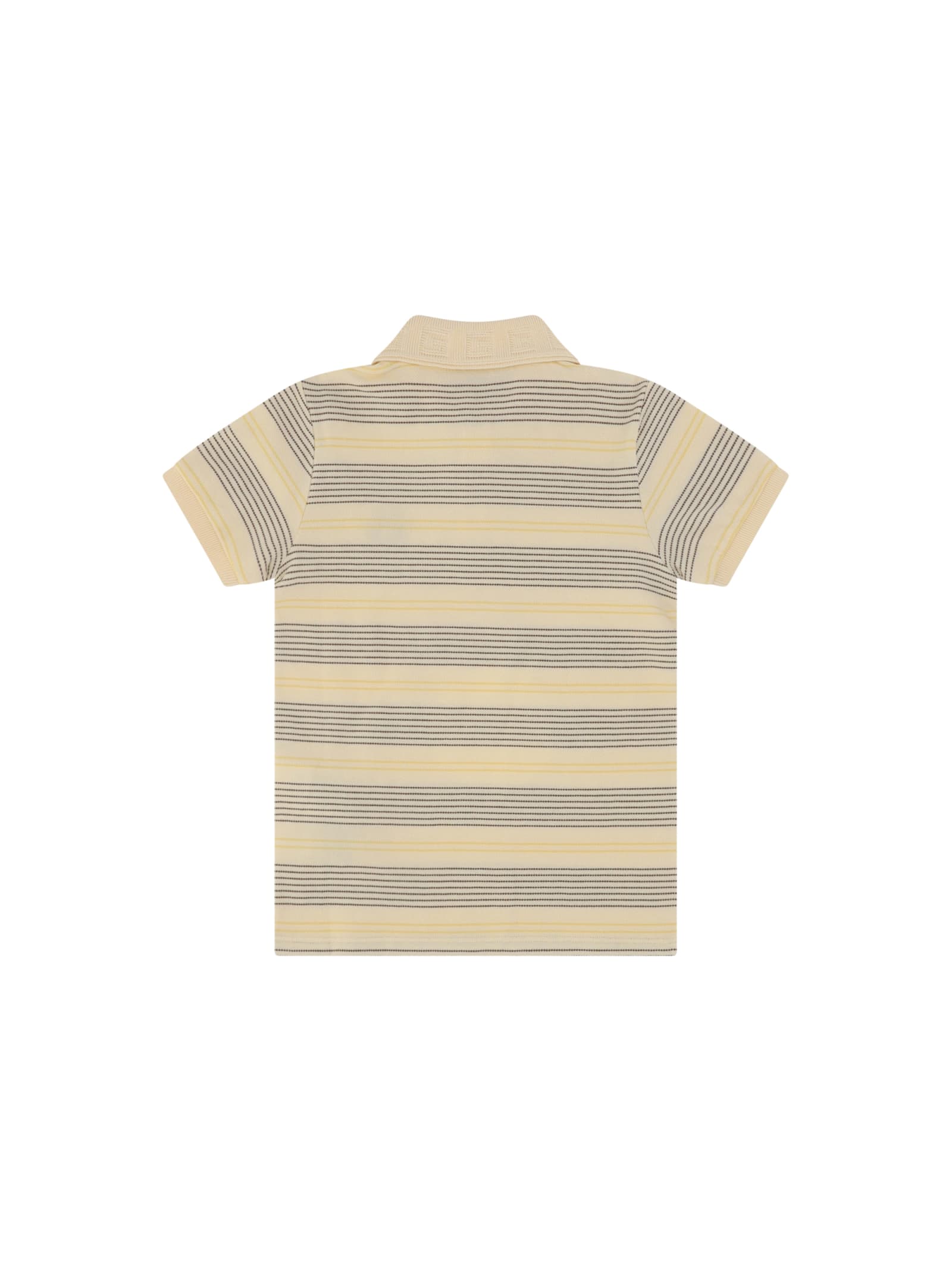 Shop Gucci Polo Shirt For Boy In Giallo