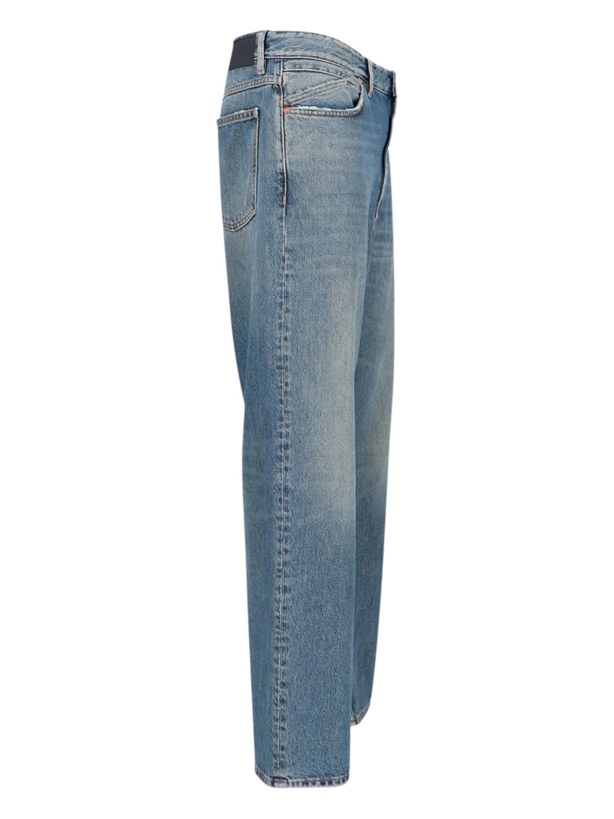 Shop Closed Springdale Relaxed Straight Jeans In Light Blue