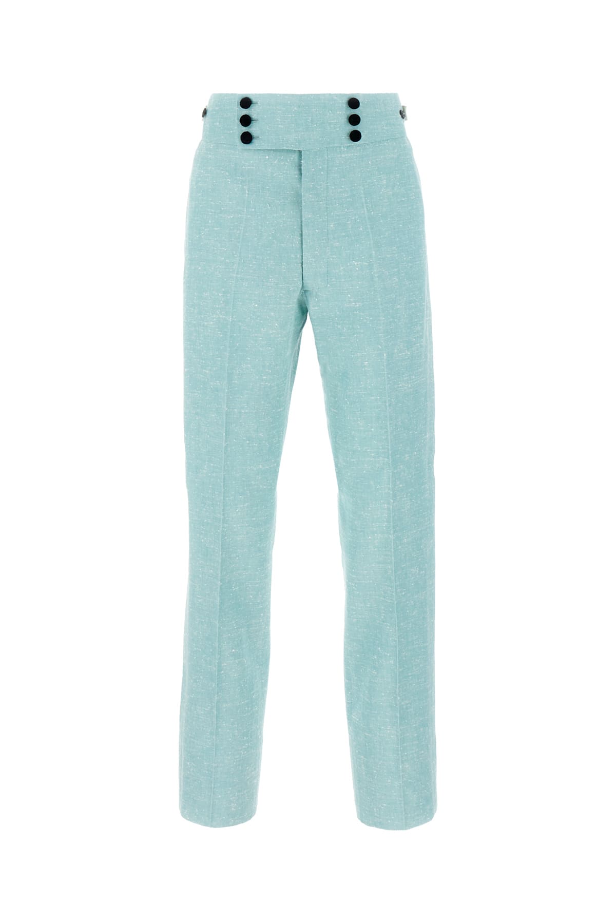 Mint Green Linen Blend Pants