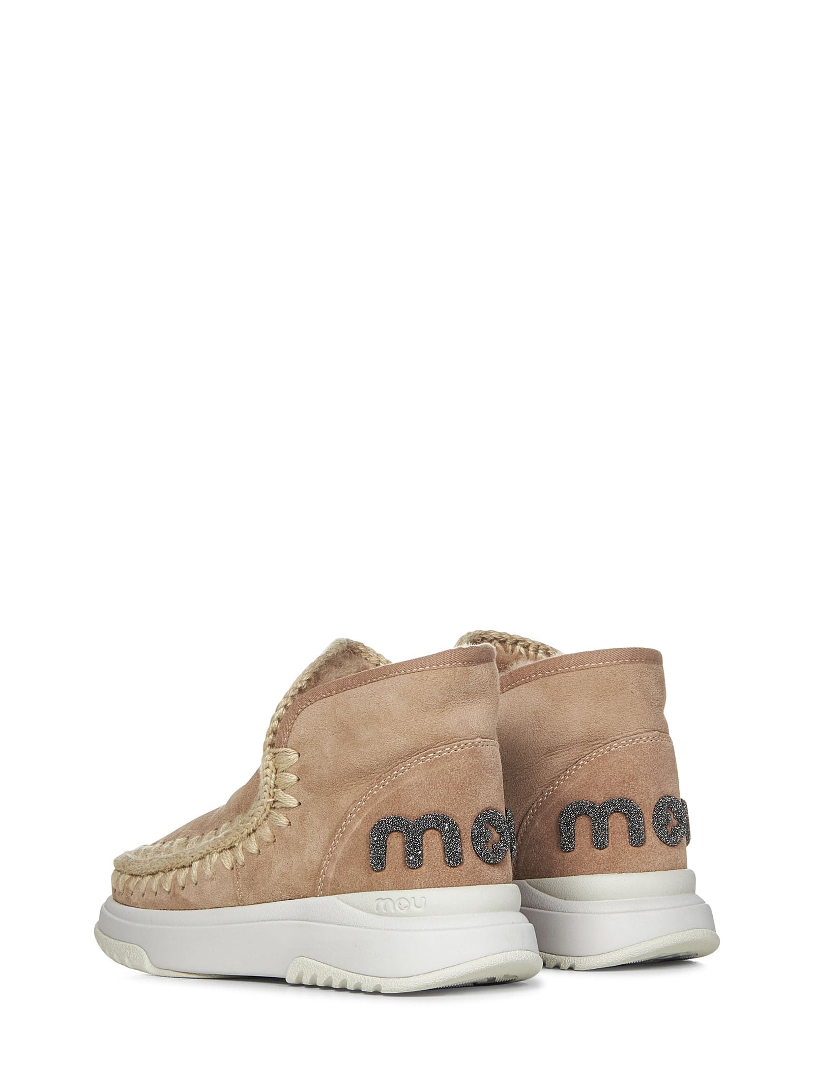 Shop Mou Eskimo Jogger Glitter Logo Sneakers