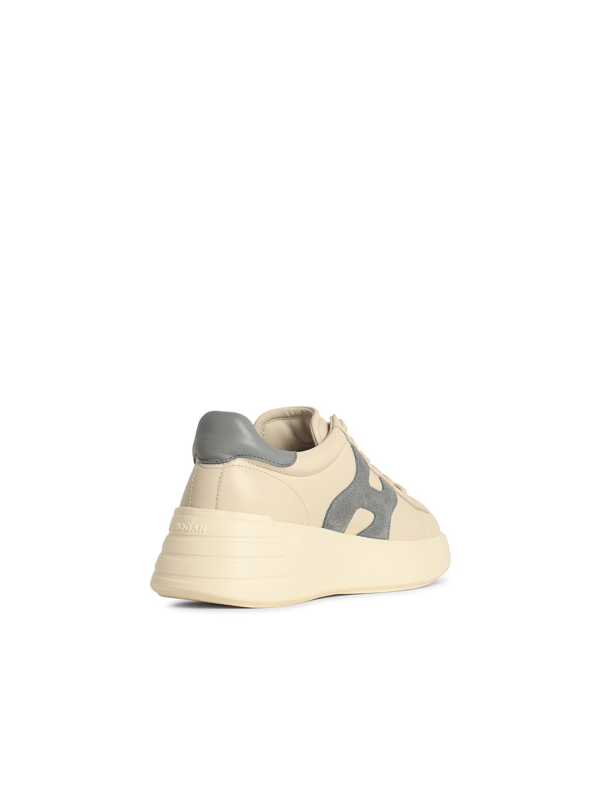 Hogan 'h526 Rebel' Leather Sneakers In White