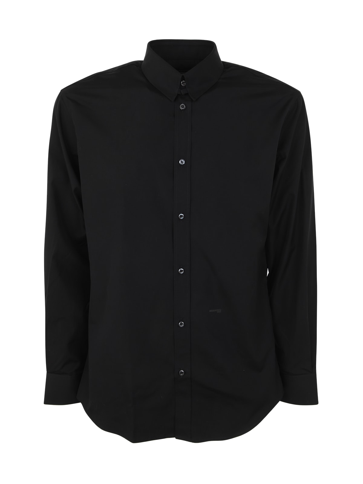 Shop Dsquared2 Tab Collar Shirt In Black