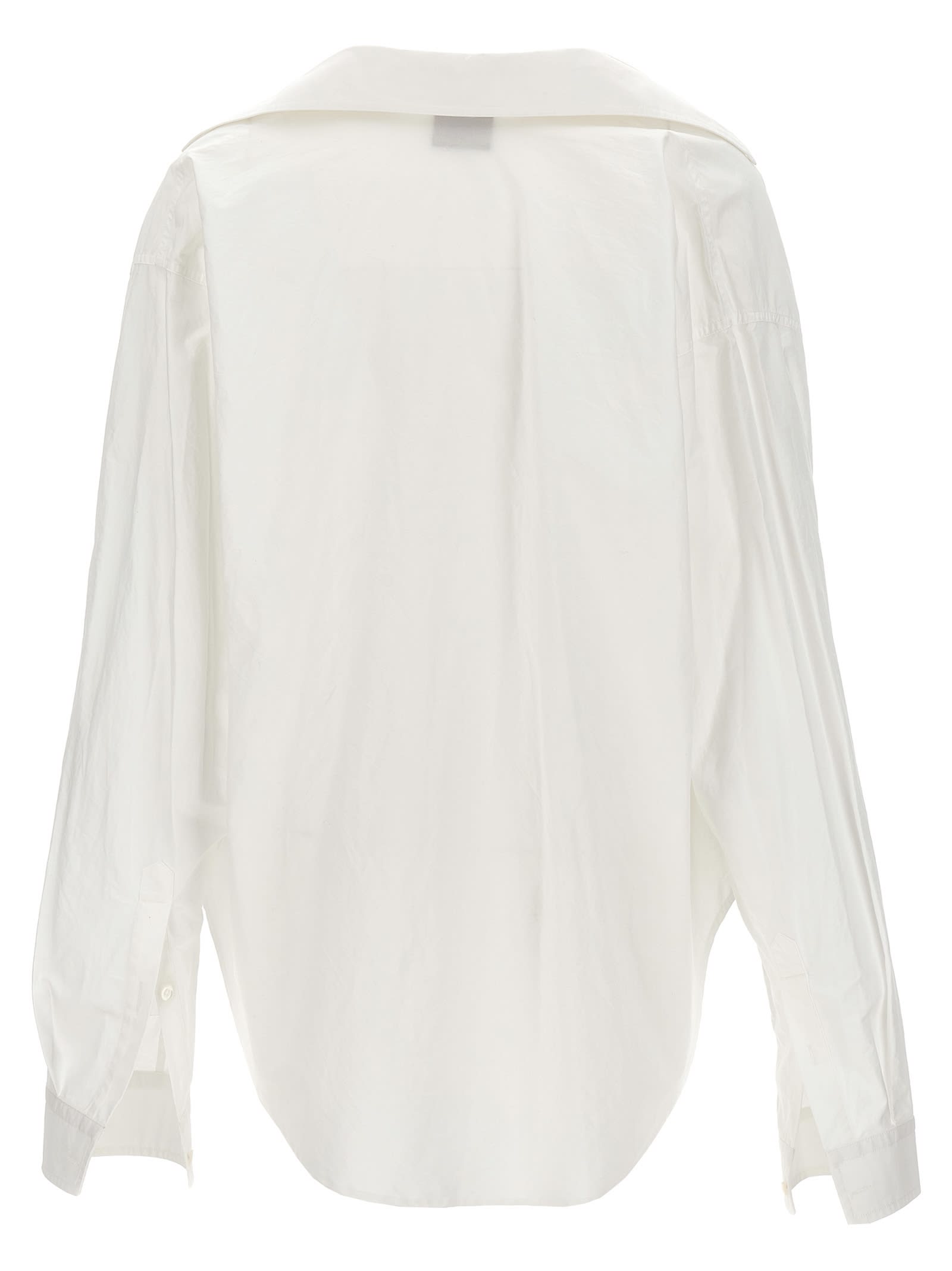 Shop Balenciaga Crumpled Effect Shirt In White