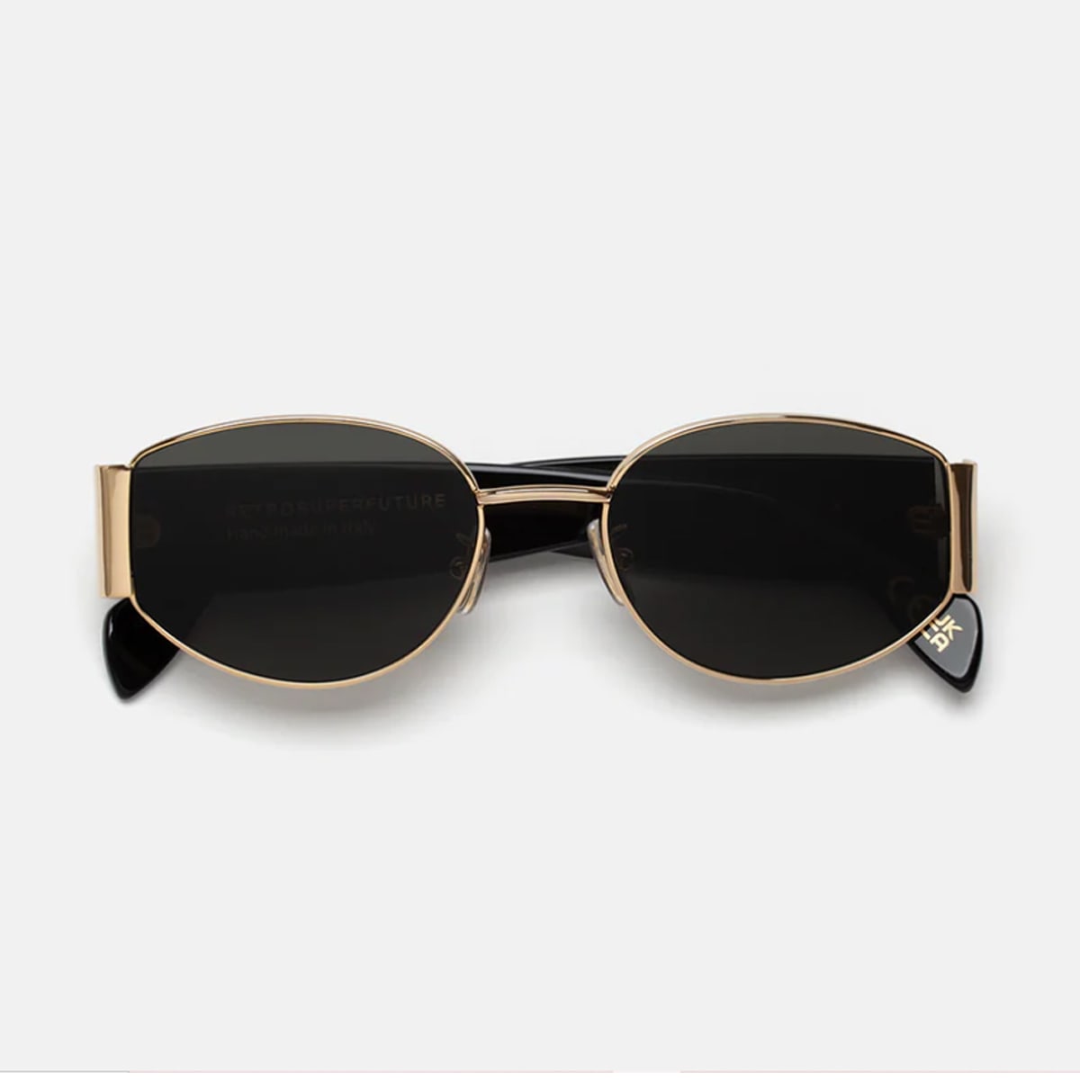 X Black Black Gold Sunglasses