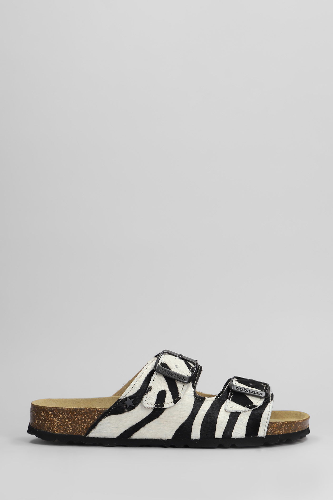 Shop Cubanas Amalia Flats In White Pony Skin