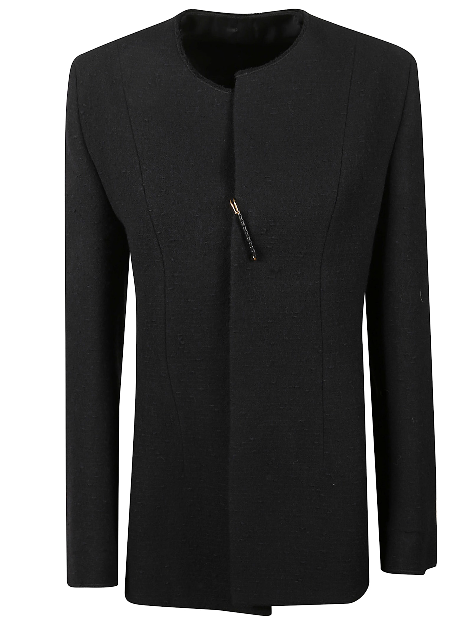 Carven Unstructured Wool Jacket In Black