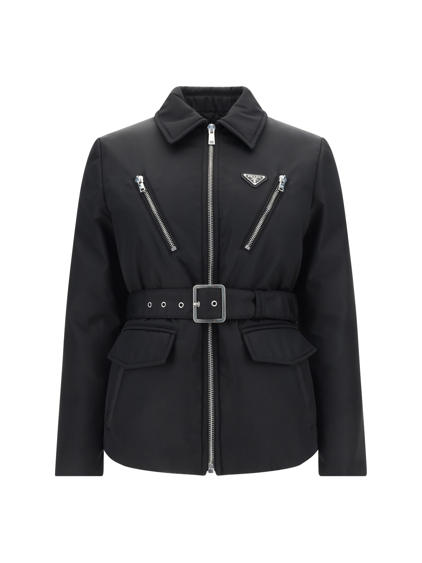 Shop Prada Jacket In Black